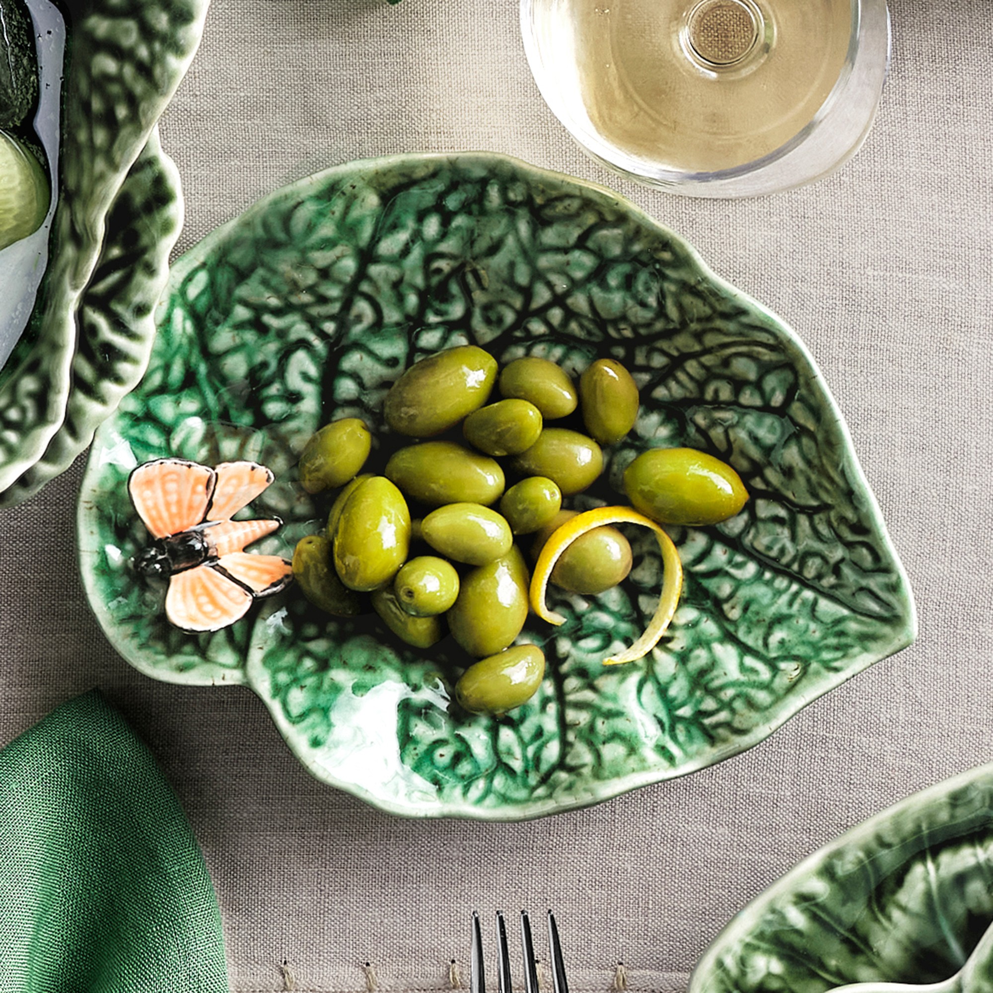 Bordallo Pinheiro Cabbage Appetizer Plate