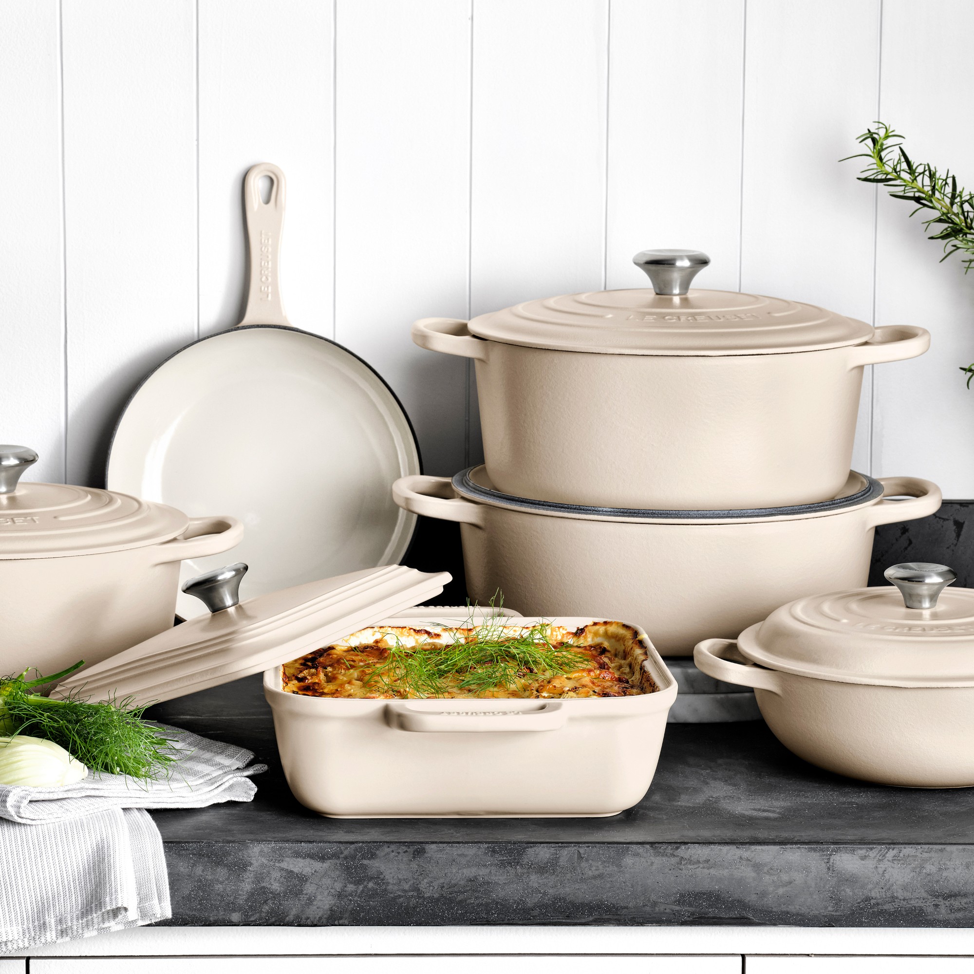 Le Creuset Enameled Cast Iron Shallow Fry Pan, 9 3/4