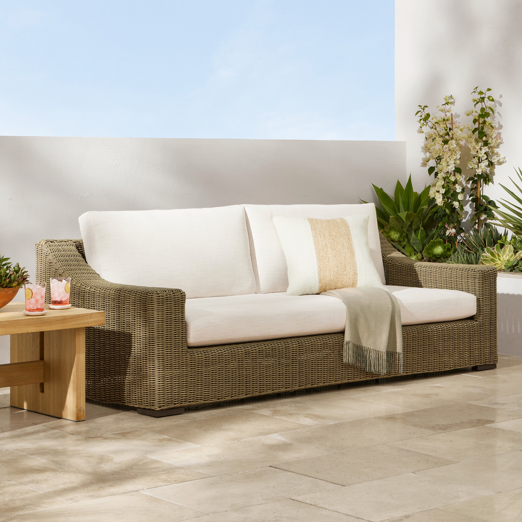 San Clemente Natural Teak Outdoor Side Table (24.5