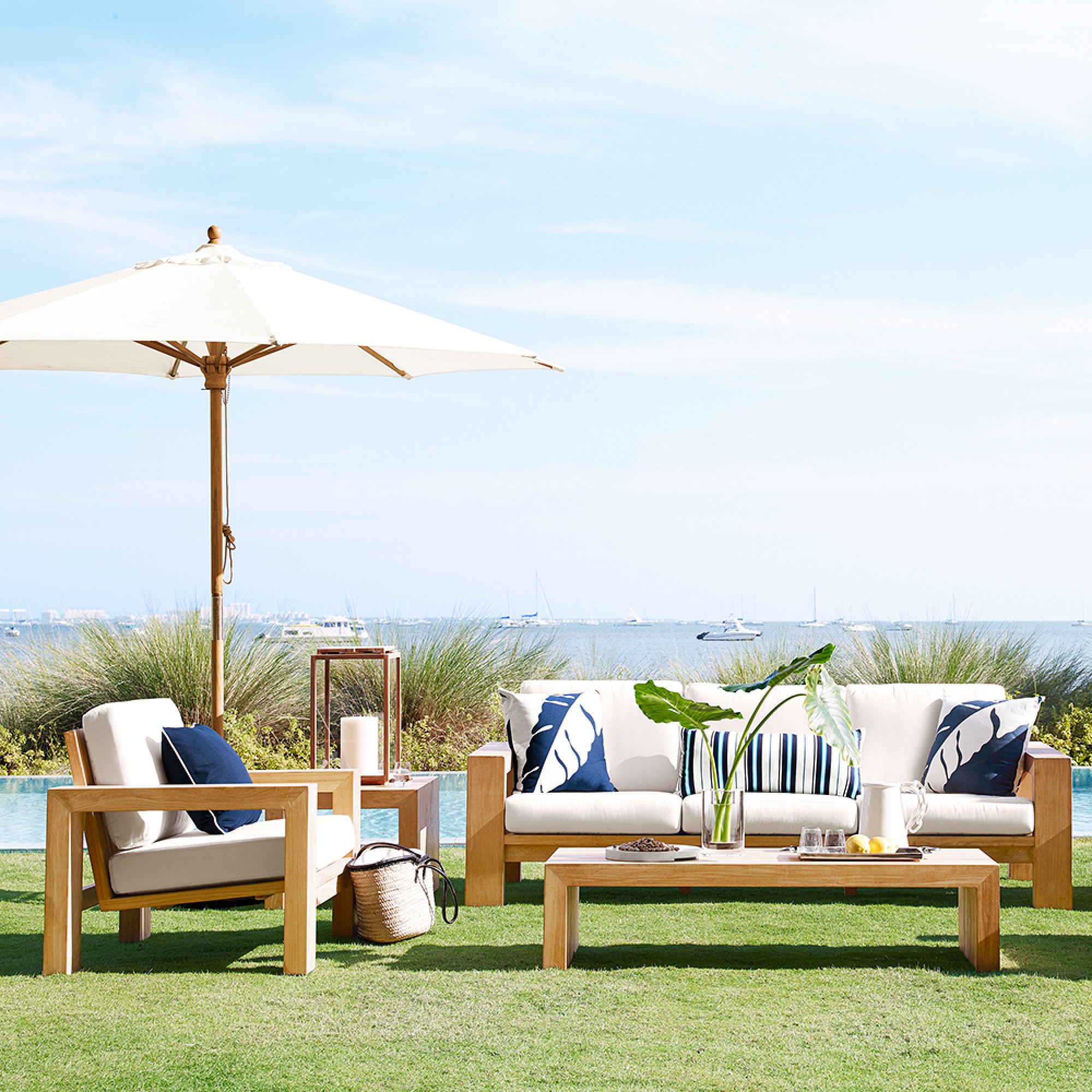 Larnaca Outdoor Teak Side Table (24