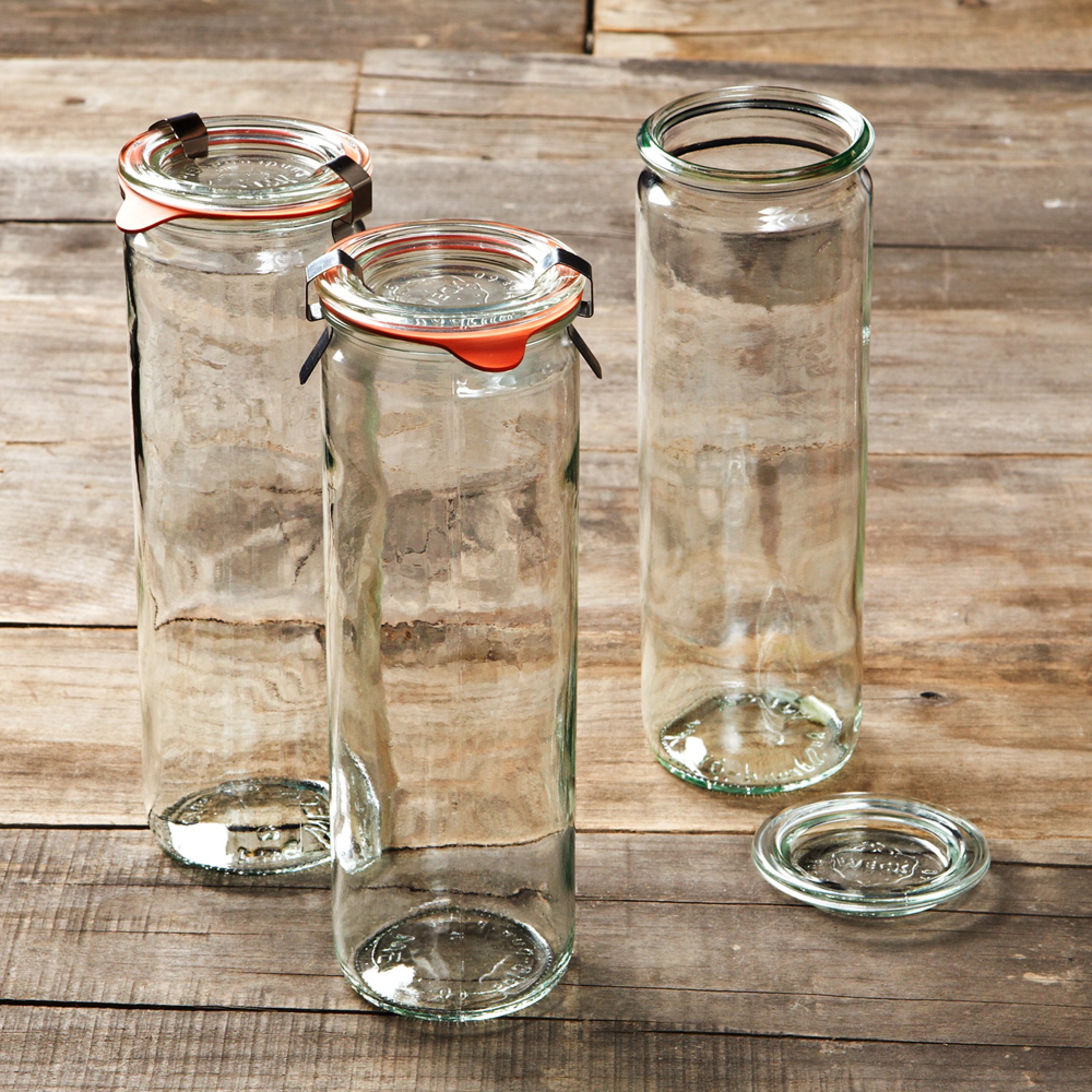Weck Cylindrical Jars, 20.2 oz, Set of 6