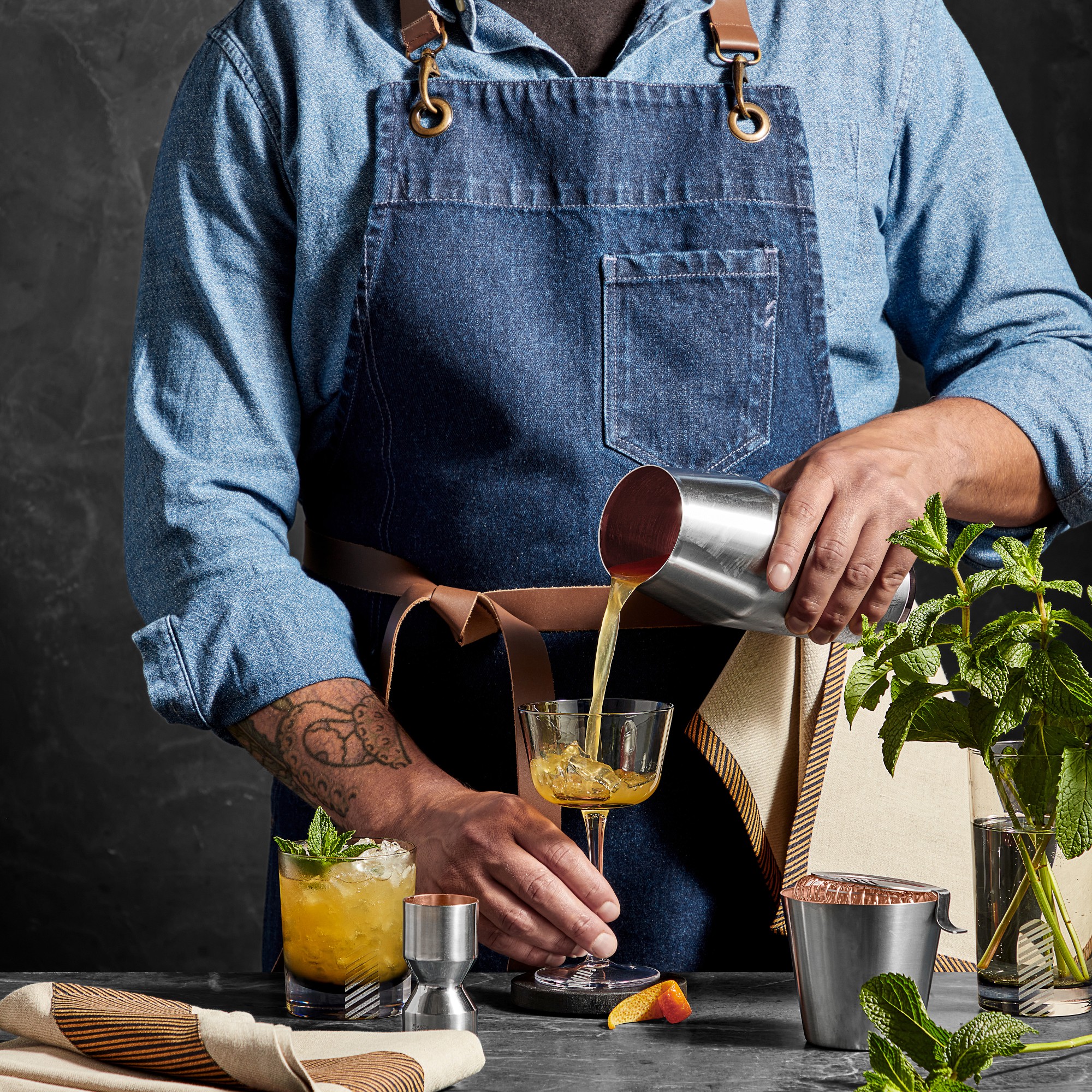 Billy Reid x Williams Sonoma Double Old-Fashioned Glasses
