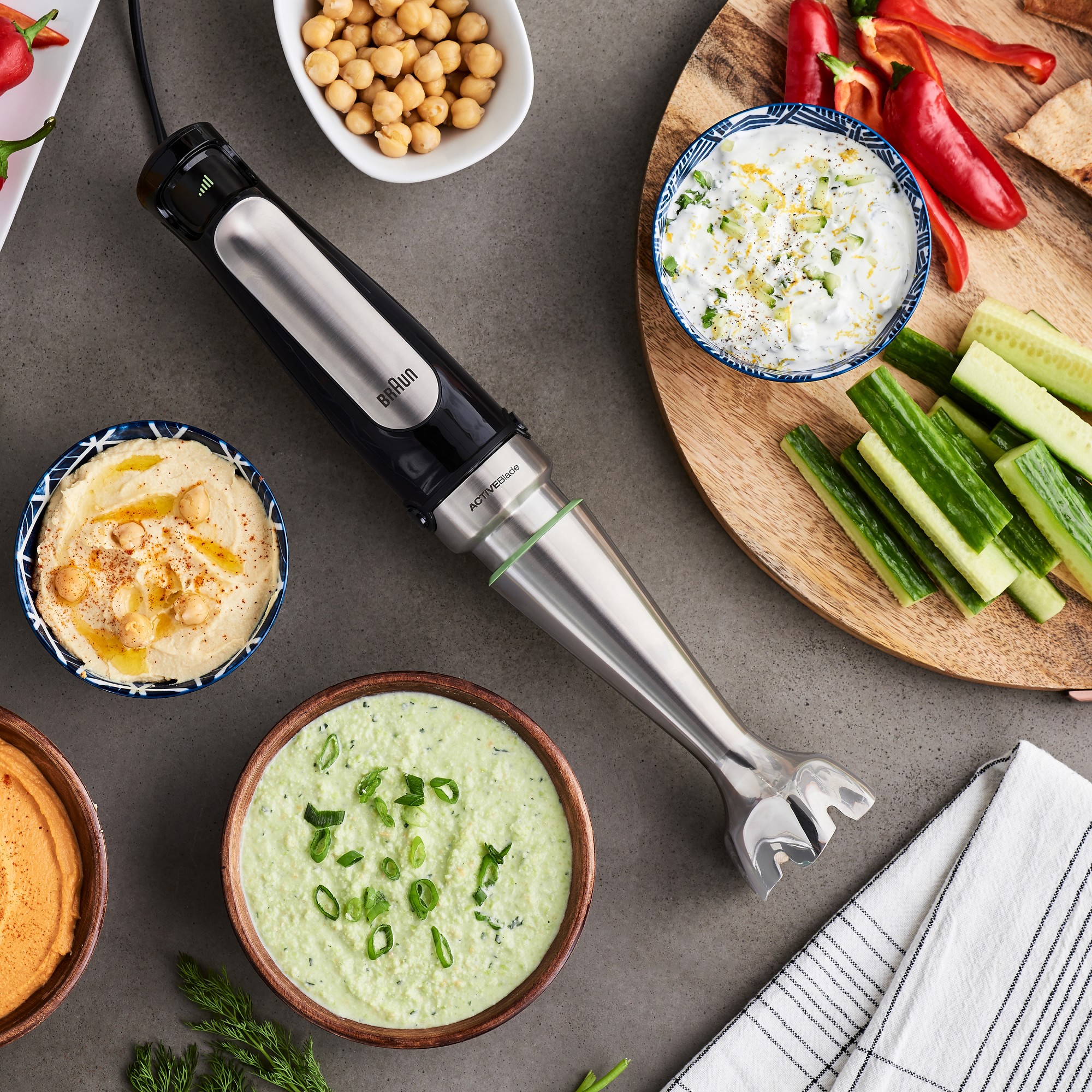 Braun MultiQuick 7 Immersion Hand Blender with Food Processor, Whisk, Beater & Masher
