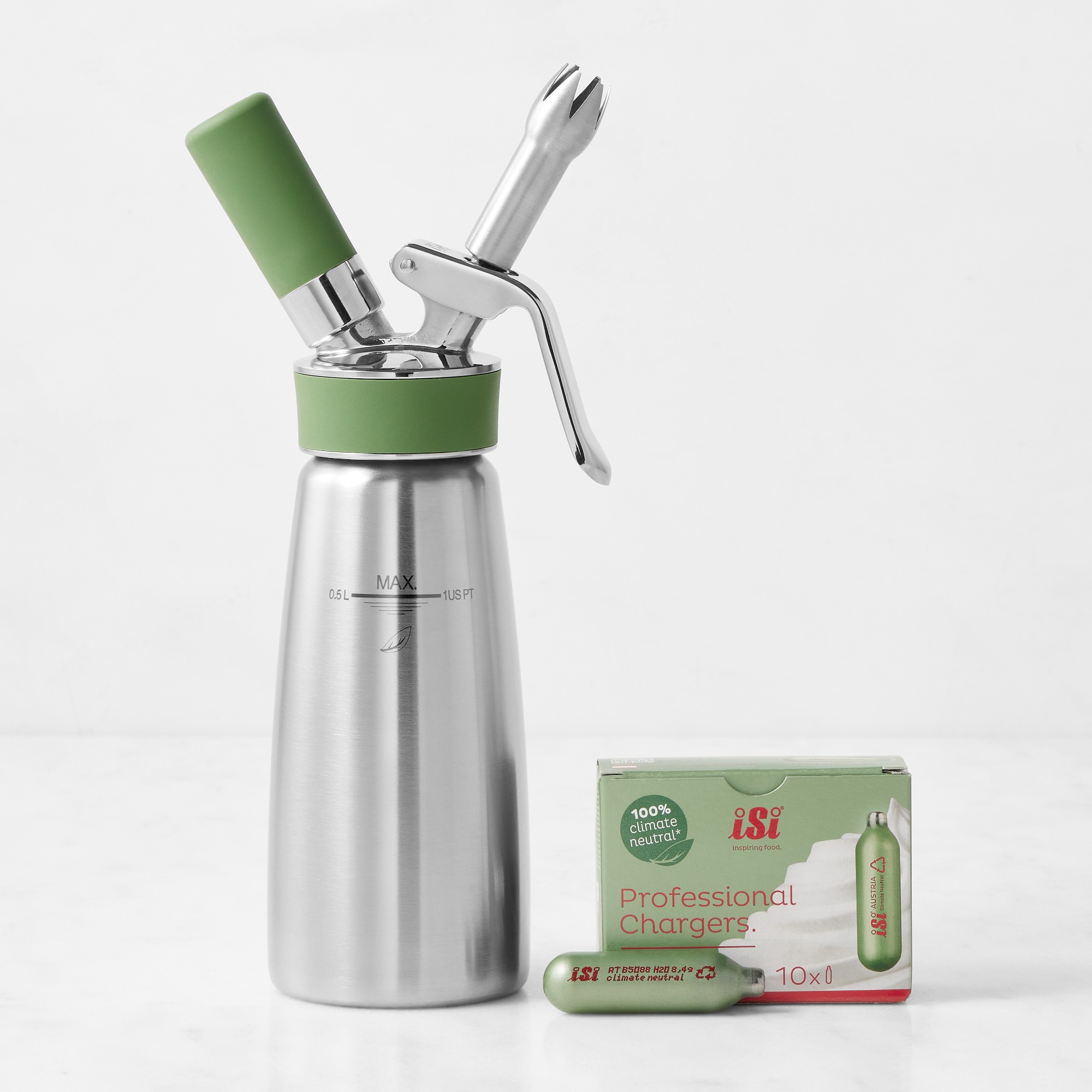 iSi Eco Series Green Whipper, 1 Pint