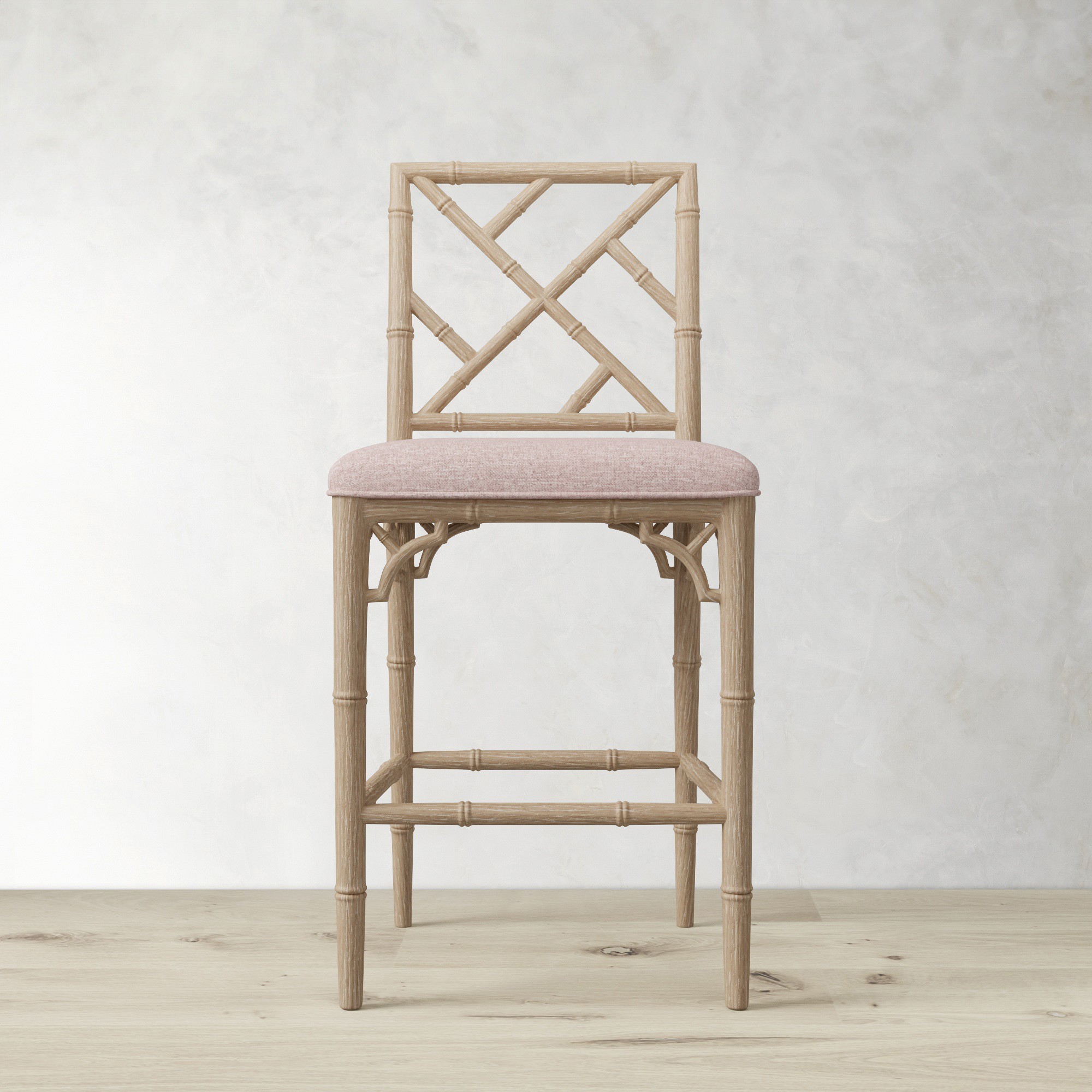 Chippendale Upholstered Bistro Counter Stool