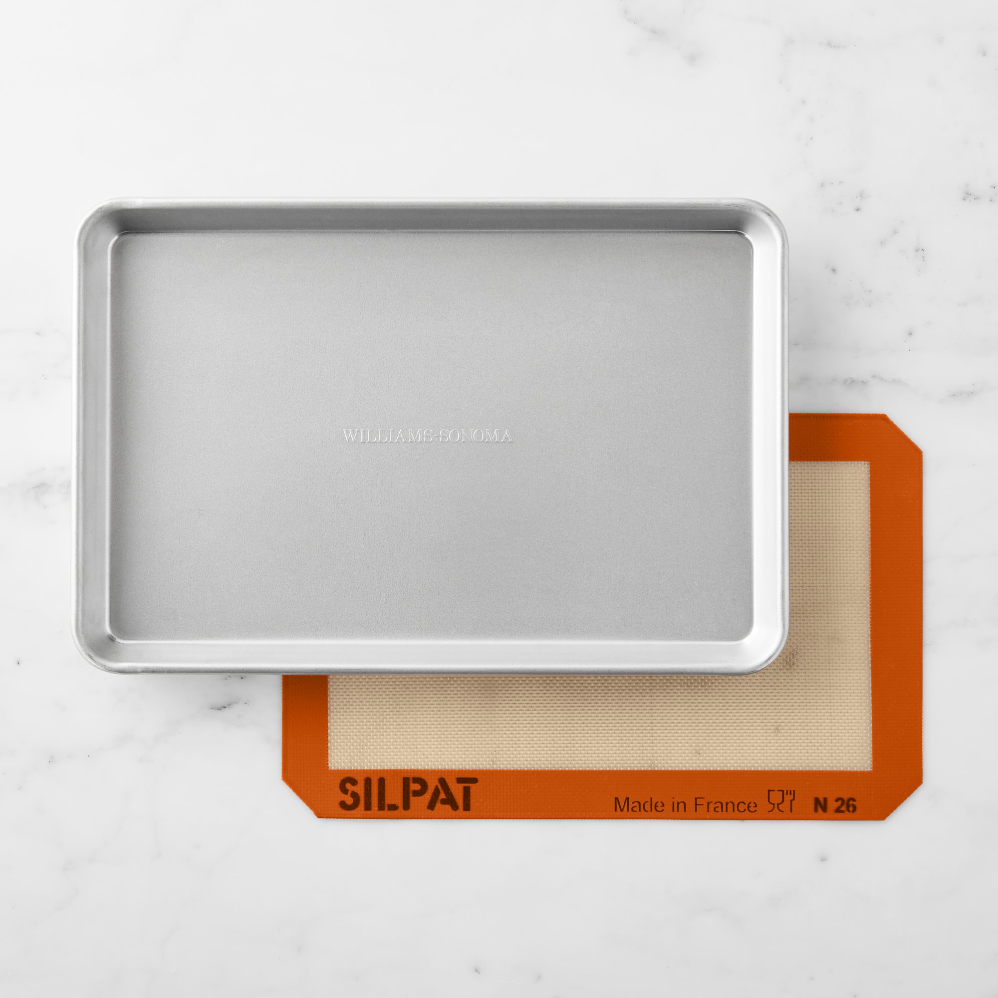 Williams Sonoma Traditionaltouch™ Jelly Roll Pan and Silpat Nonstick Silicone Baking Mat, Set of 2