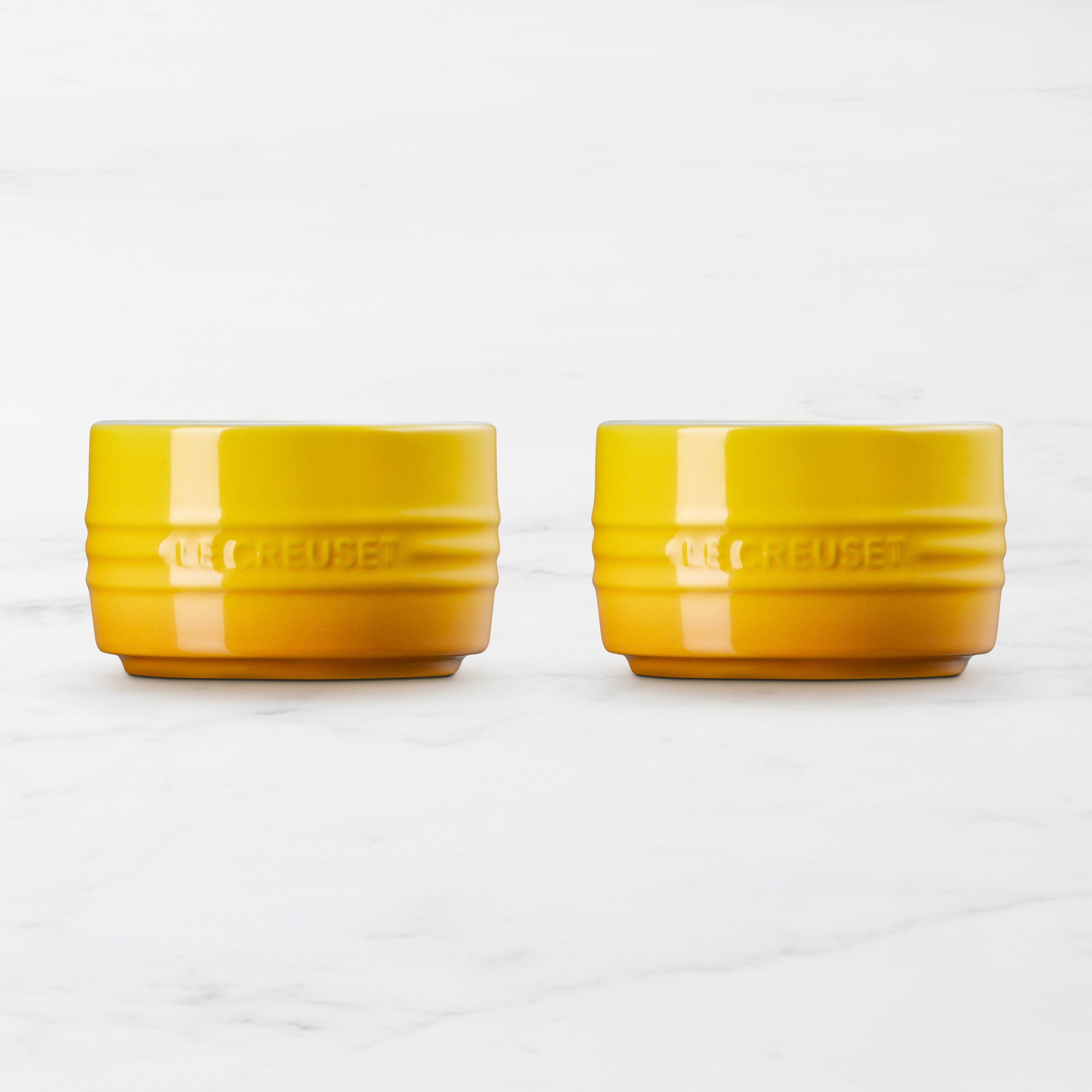 Le Creuset Stoneware Round Straight Wall Ramekin, Set of 2