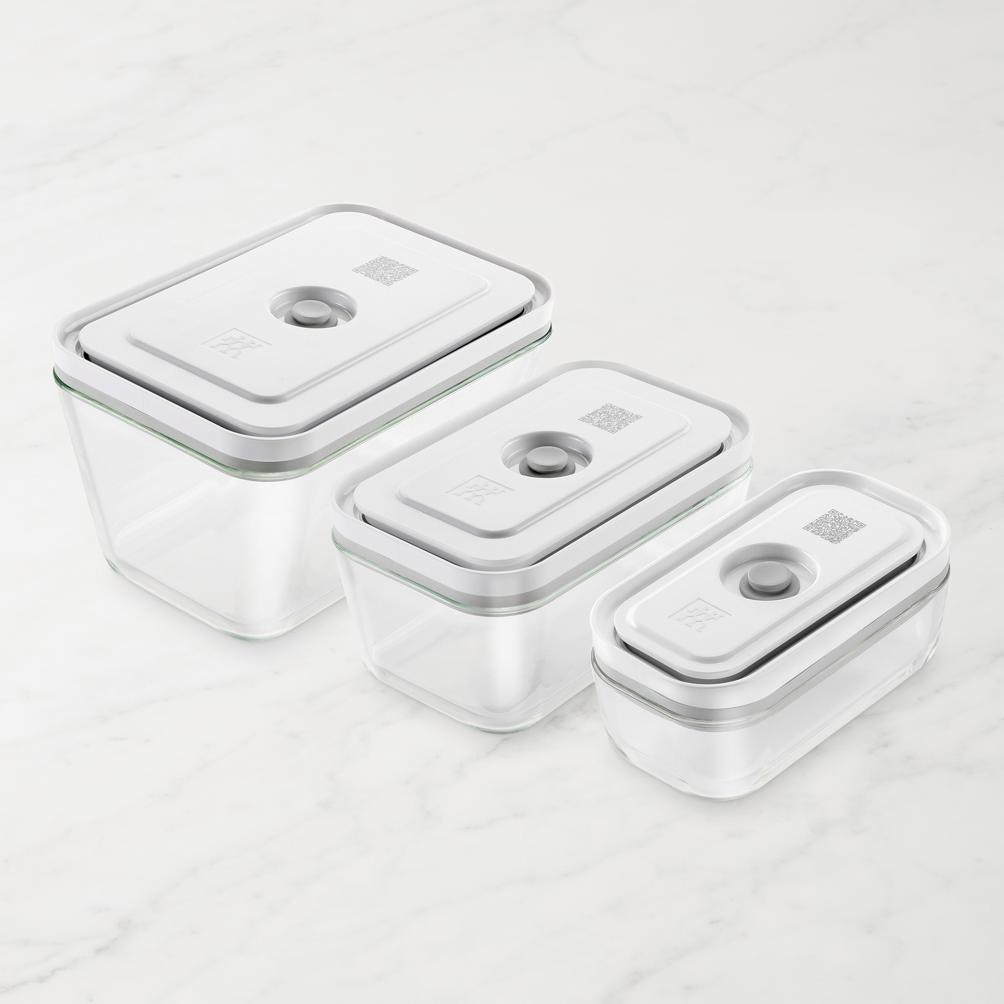Zwilling Fresh & Save 3-Piece Glass Food Storage Container, Meal Prep Containers