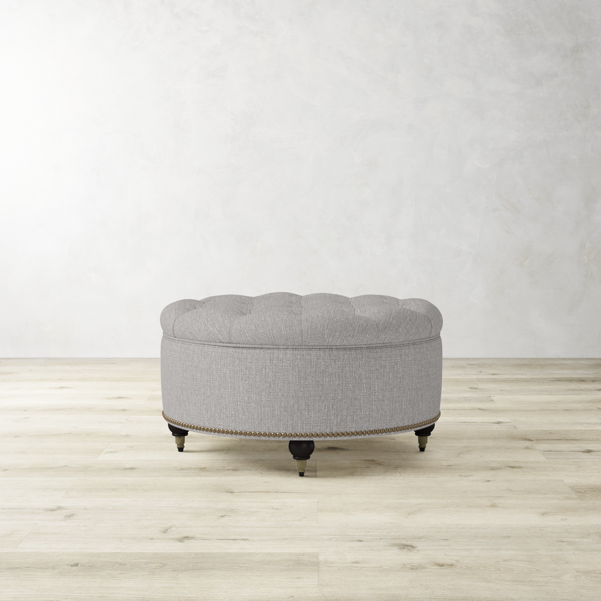 Soho Tufted Round Storage Ottoman (36