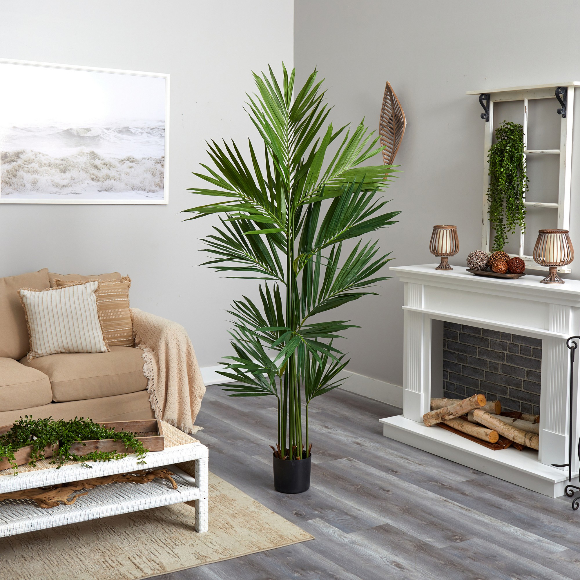 Faux Kentia Palm Silk Tree, 84