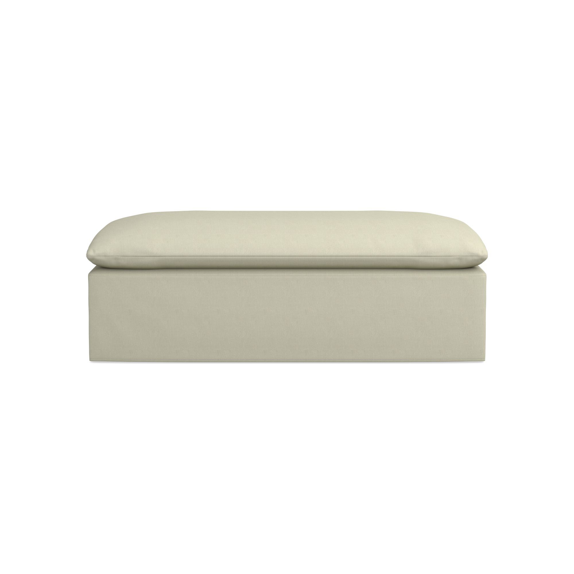 Laguna Slipcovered Coffee Table Ottoman (57