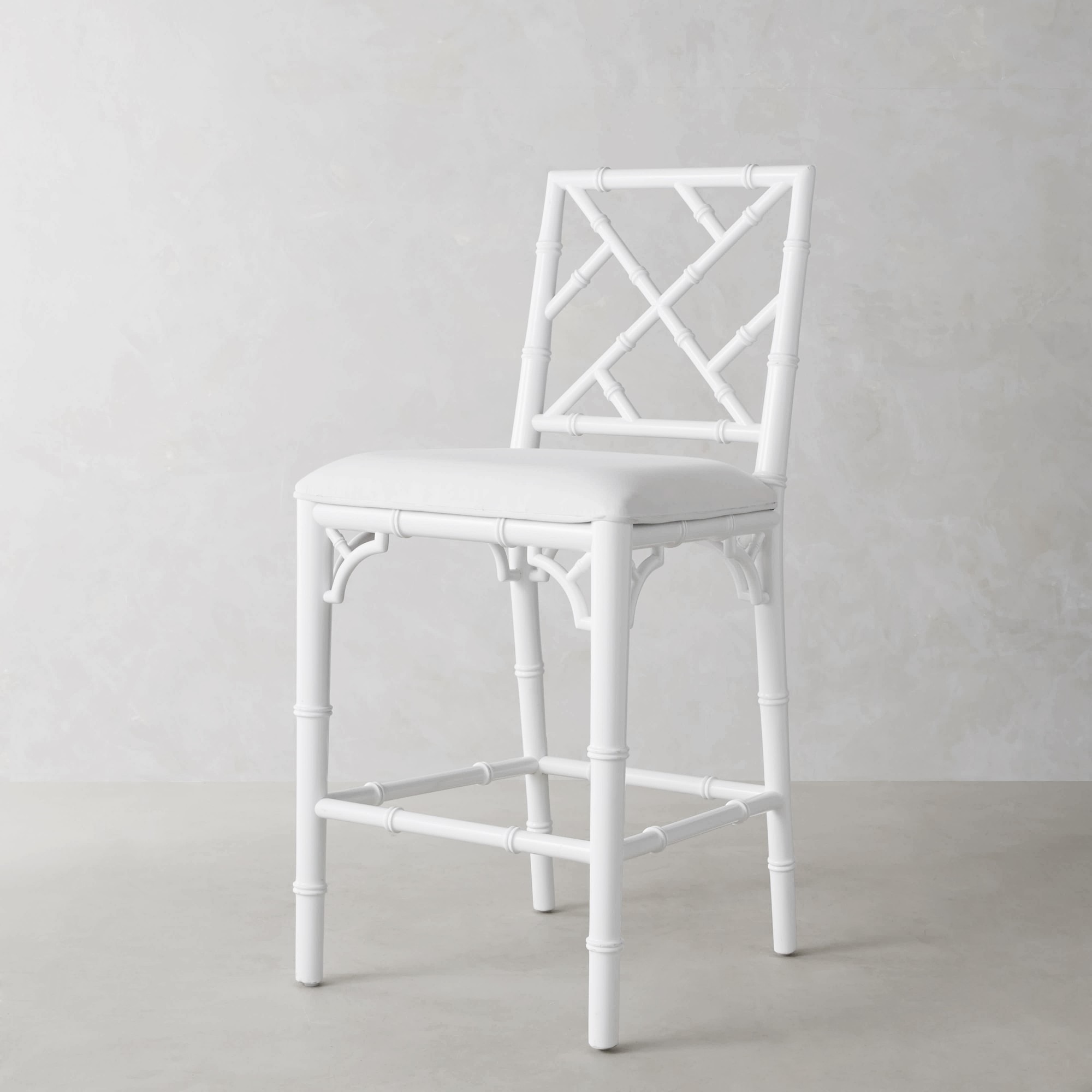 Chippendale Upholstered Bistro Counter Stool