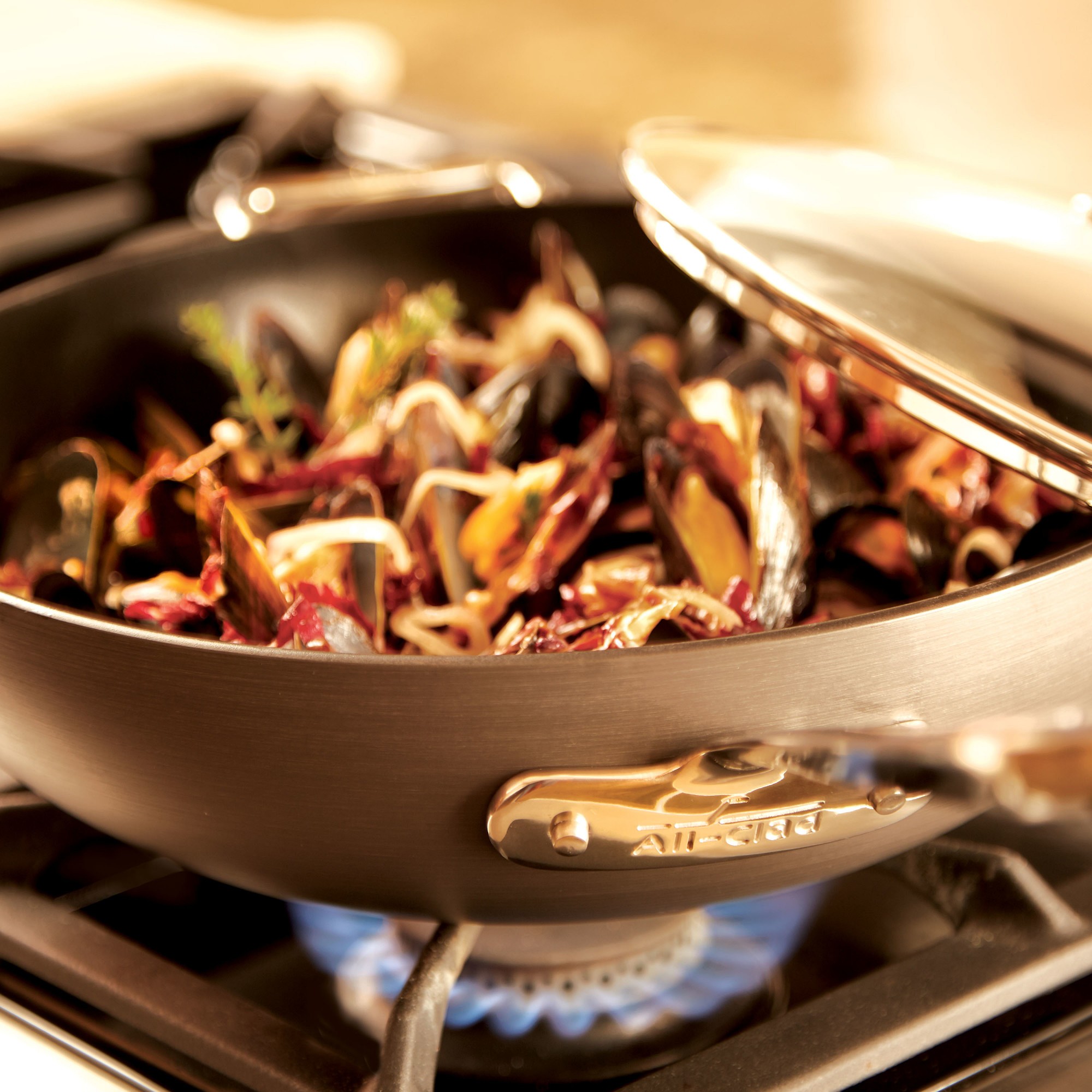 All-Clad HA1 Hard Anodized Nonstick Covered Chefs Pan, 12
