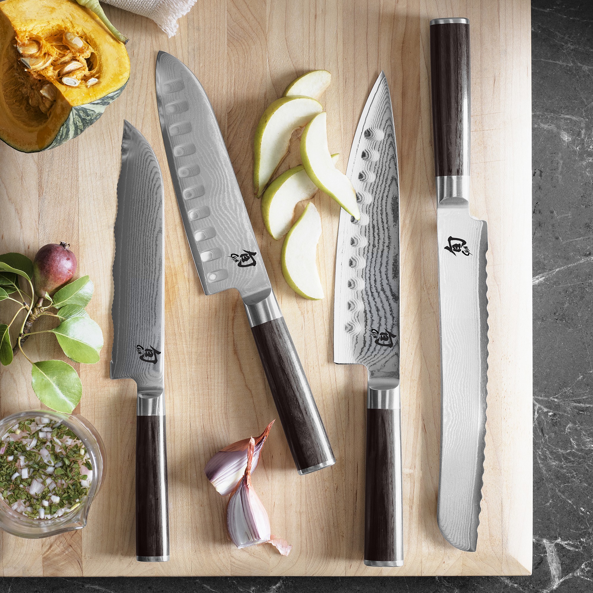 Shun Classic Hollow-Ground Santoku Knife