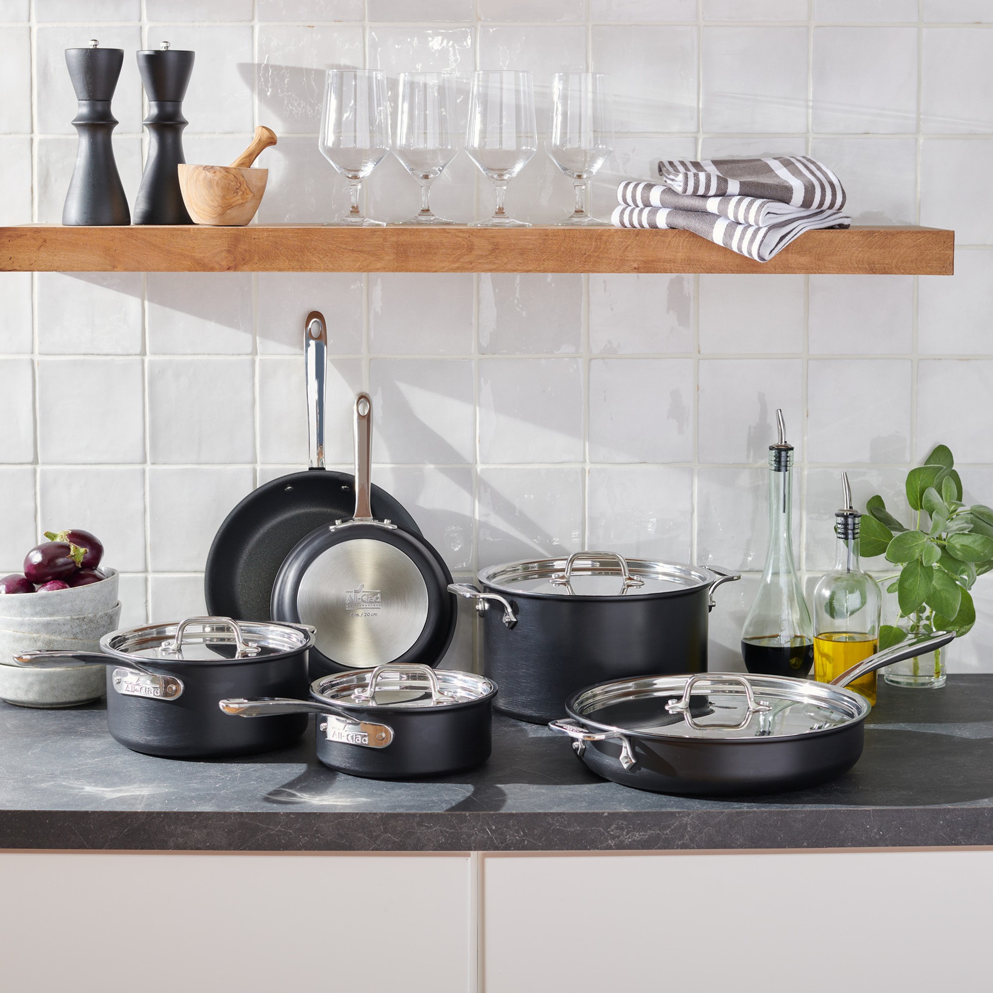 All-Clad NS™ Pro Nonstick 10-Piece Cookware Set