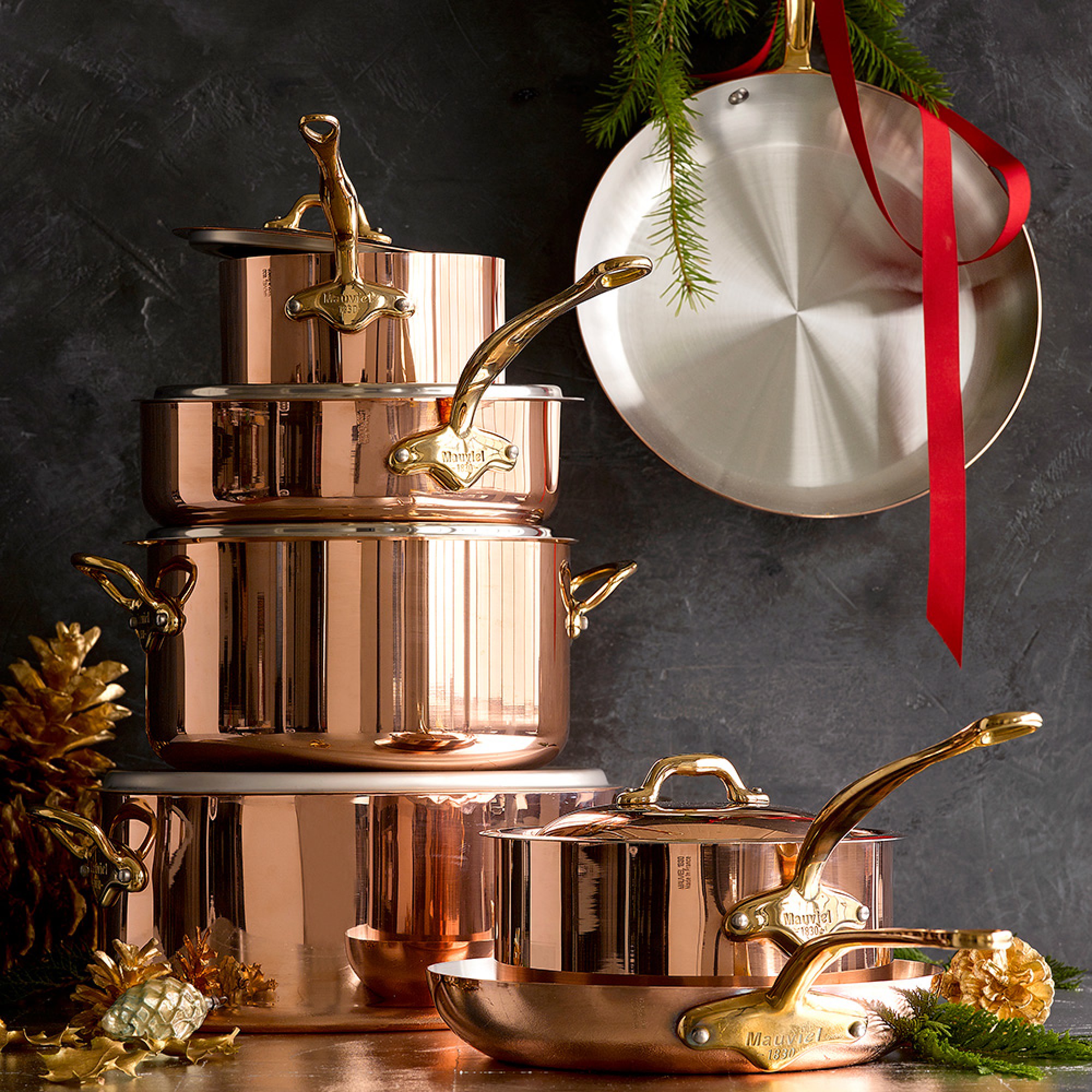 Mauviel M'150B Copper 12-Piece Cookware Set