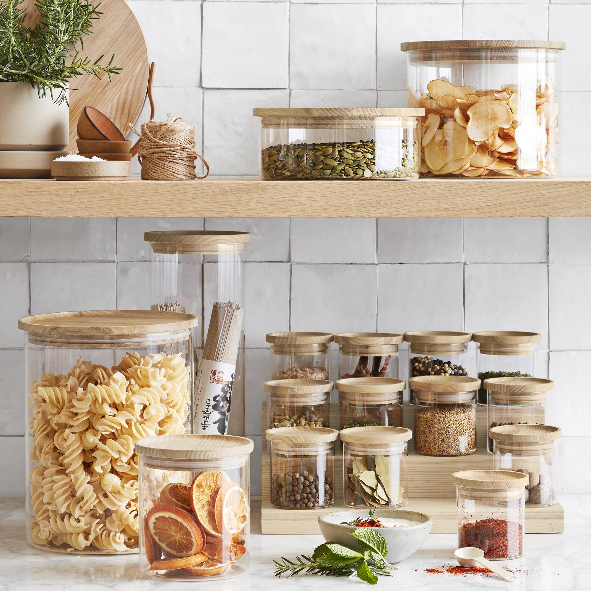 Hold Everything Slim Stackable Canisters
