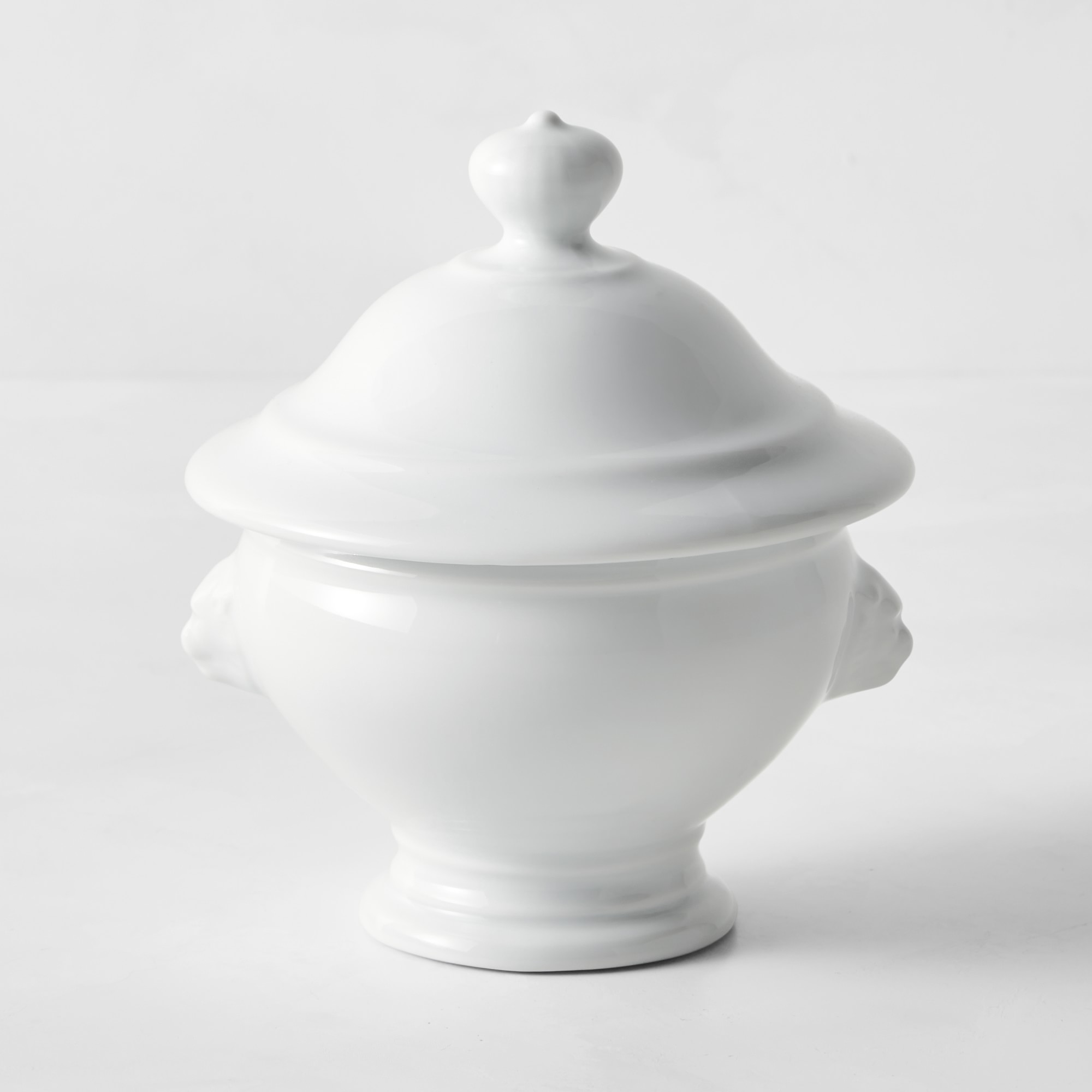 Apilco Lion's Head Porcelain Soup Bowl