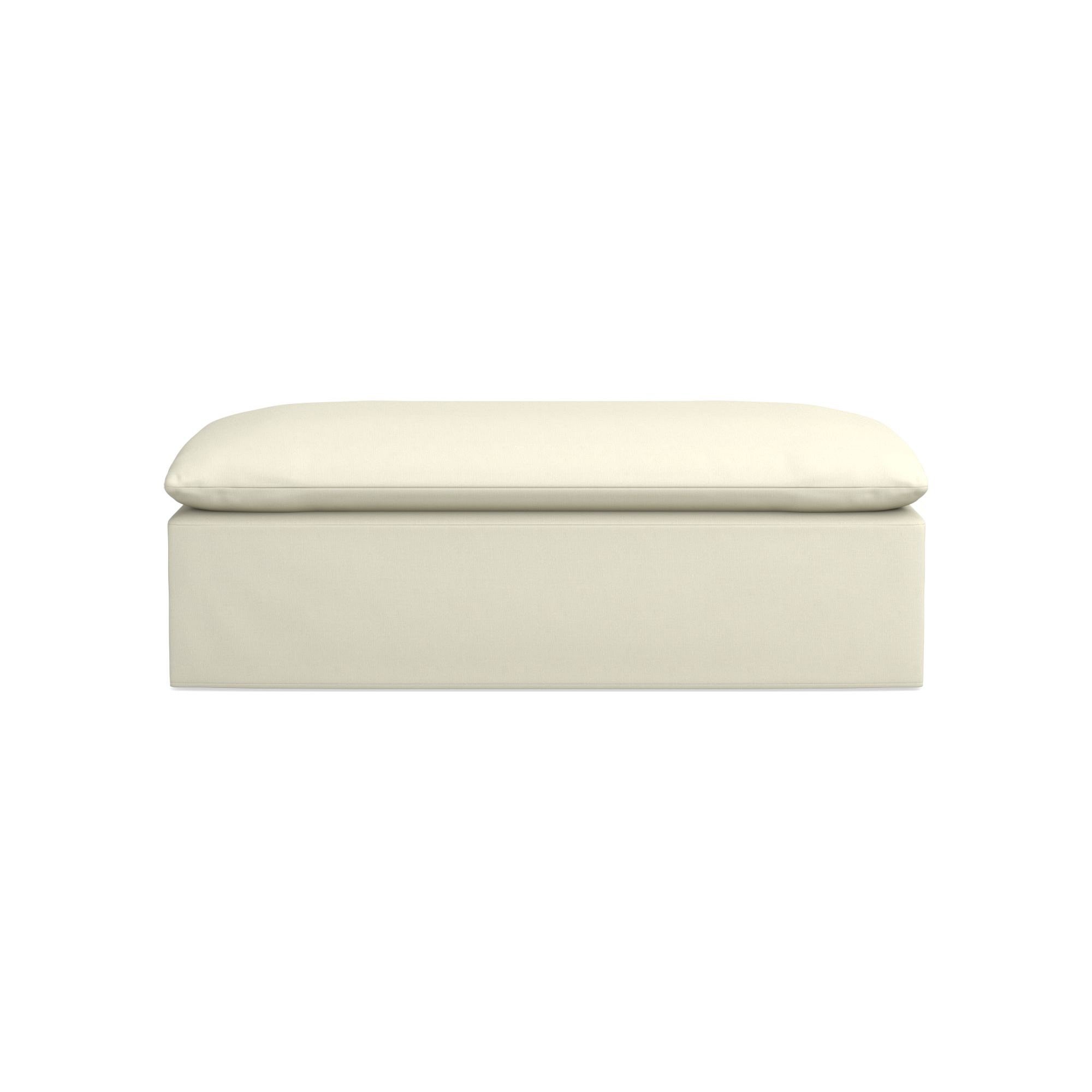 Laguna Slipcovered Coffee Table Ottoman (57