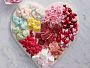White Marble Heart Cheese Board
