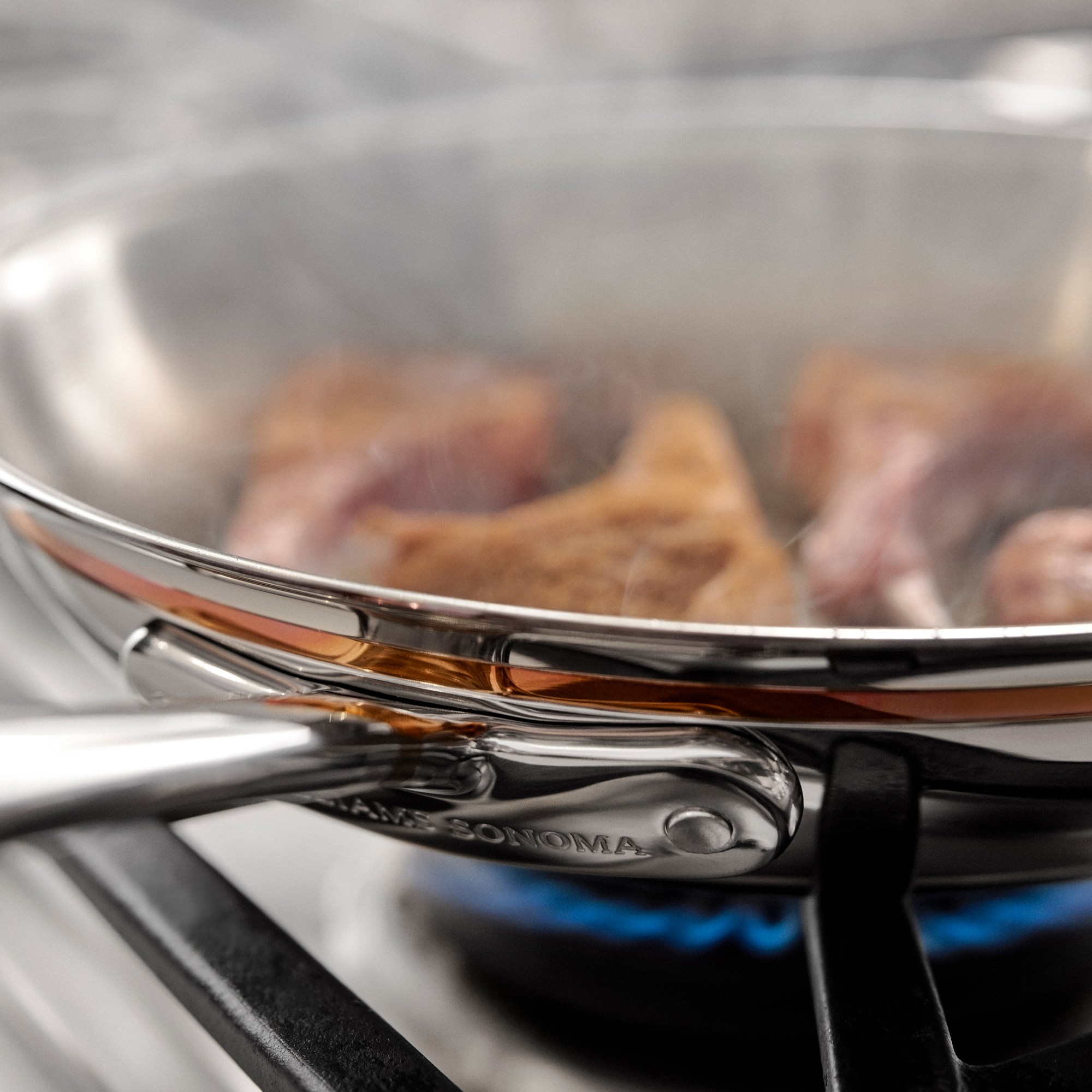 Williams Sonoma Signature Thermo-Clad™ Copper Pro 5-Piece Cookware Set