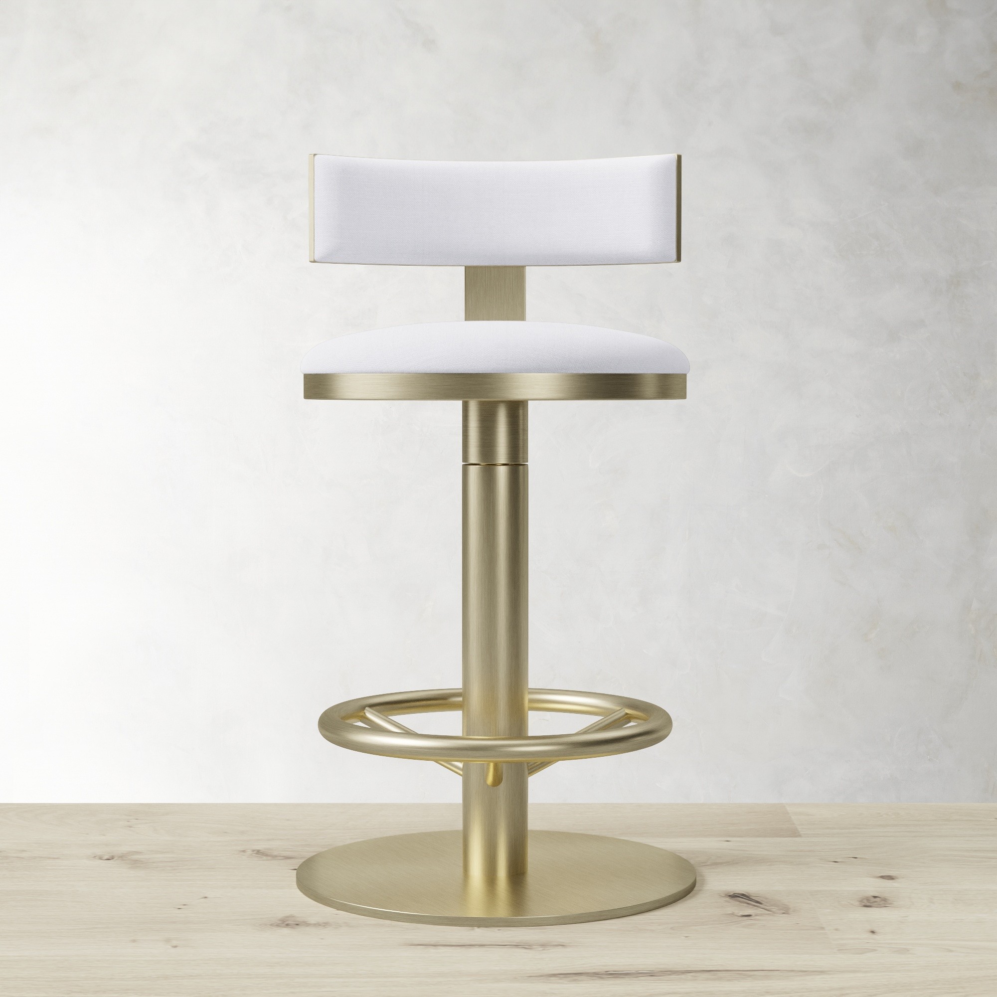Larkin Upholstered Pedestal Counter & Bar Stool