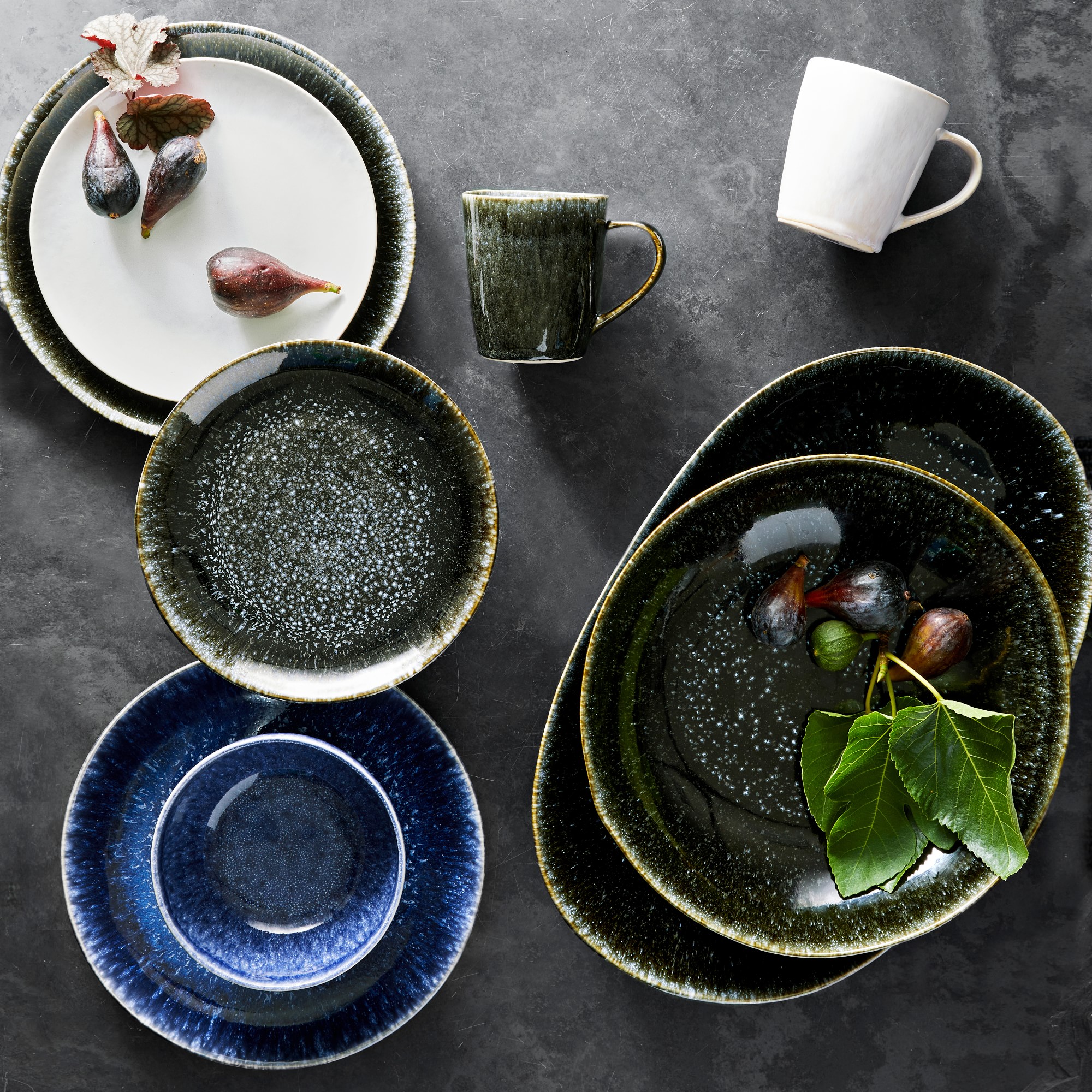 Cyprus Reactive Glaze Salad Plates