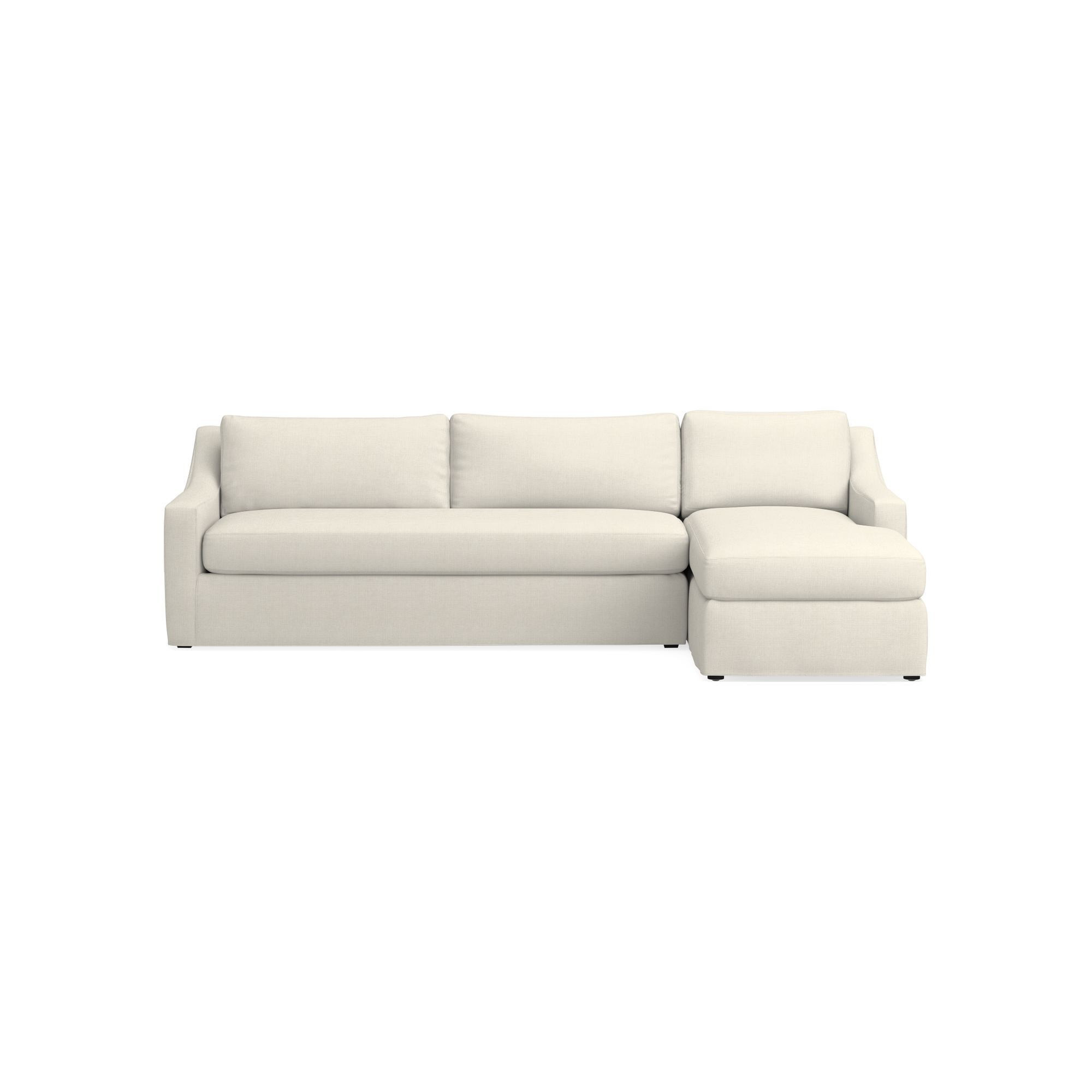 Ghent Slope Arm Slipcovered 2-Piece L-Shape Sofa with Chaise (109
