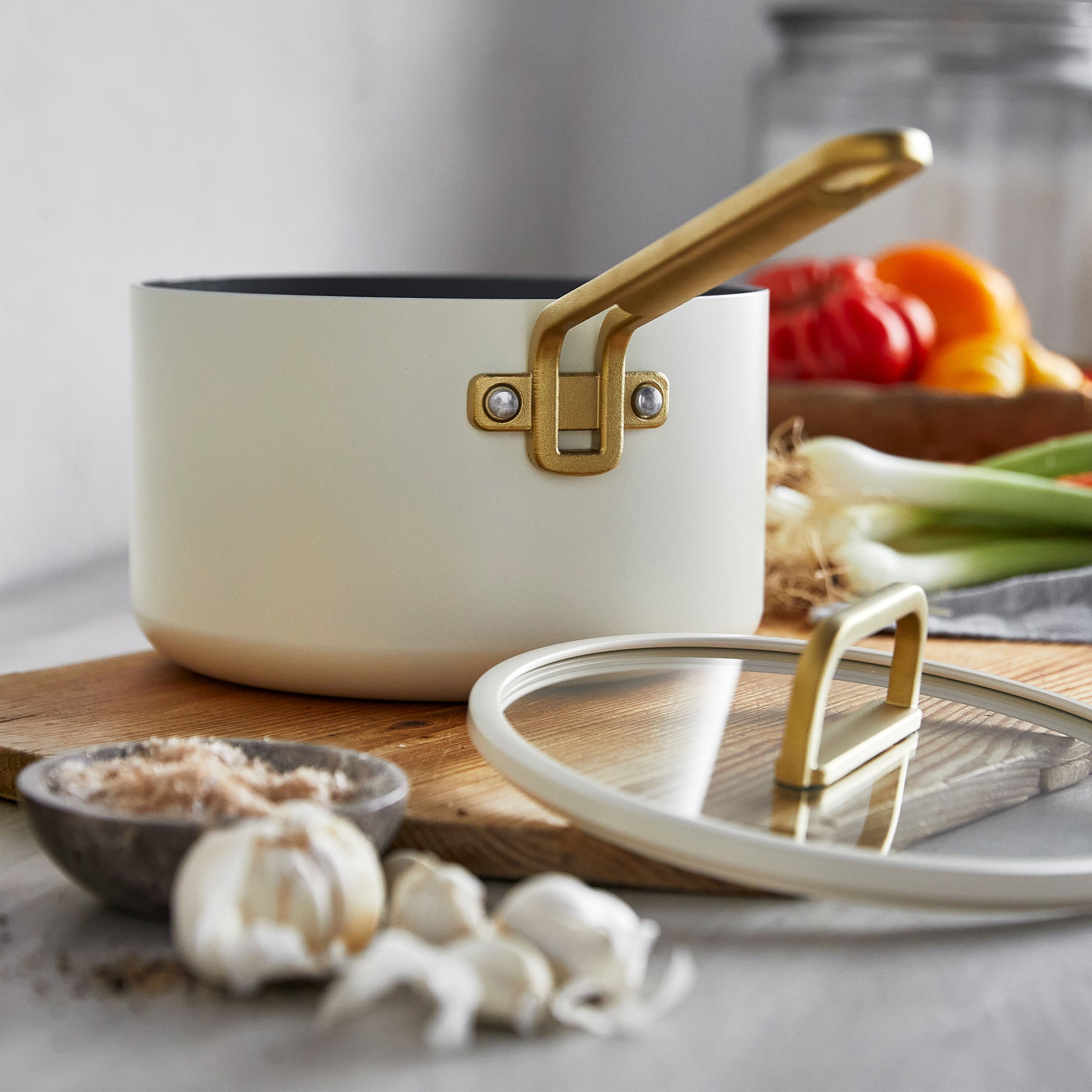 GreenPan™ Stanley Tucci™ Ceramic Nonstick 4-Piece Saucepan Set