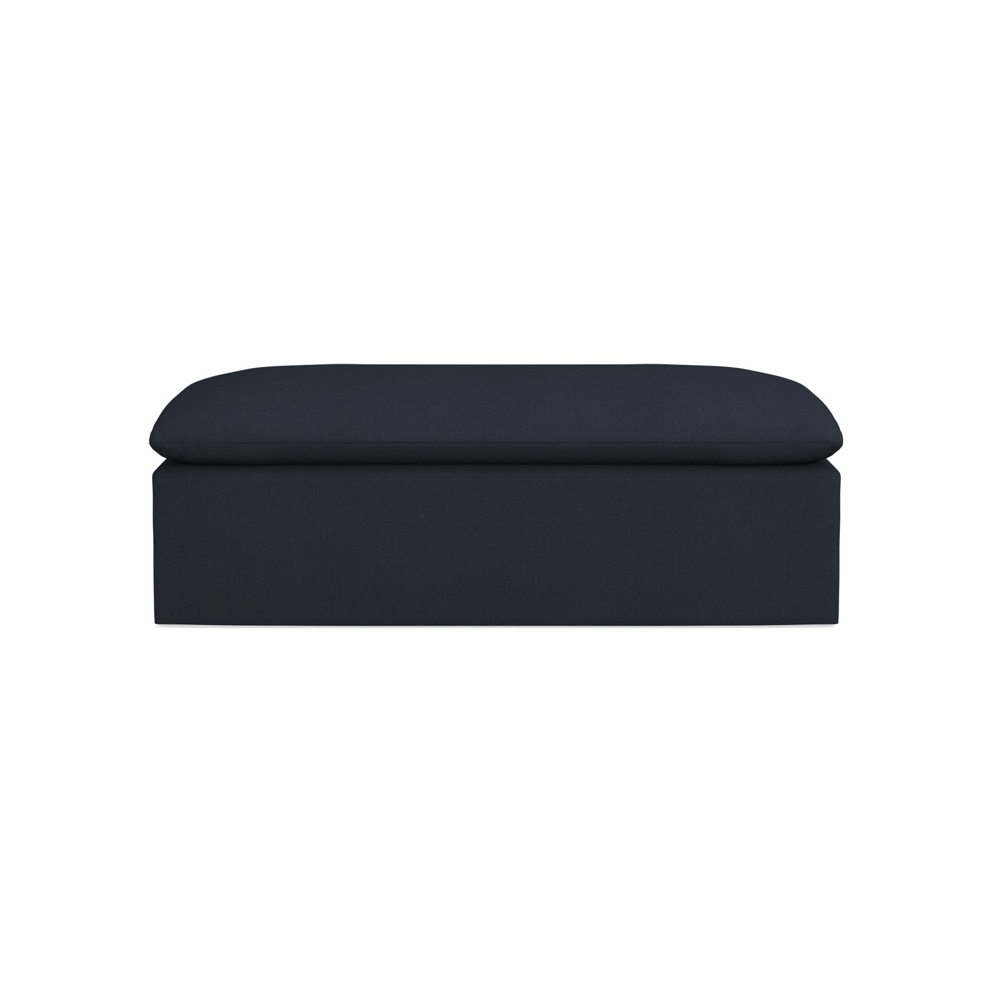 Laguna Slipcovered Coffee Table Ottoman (57
