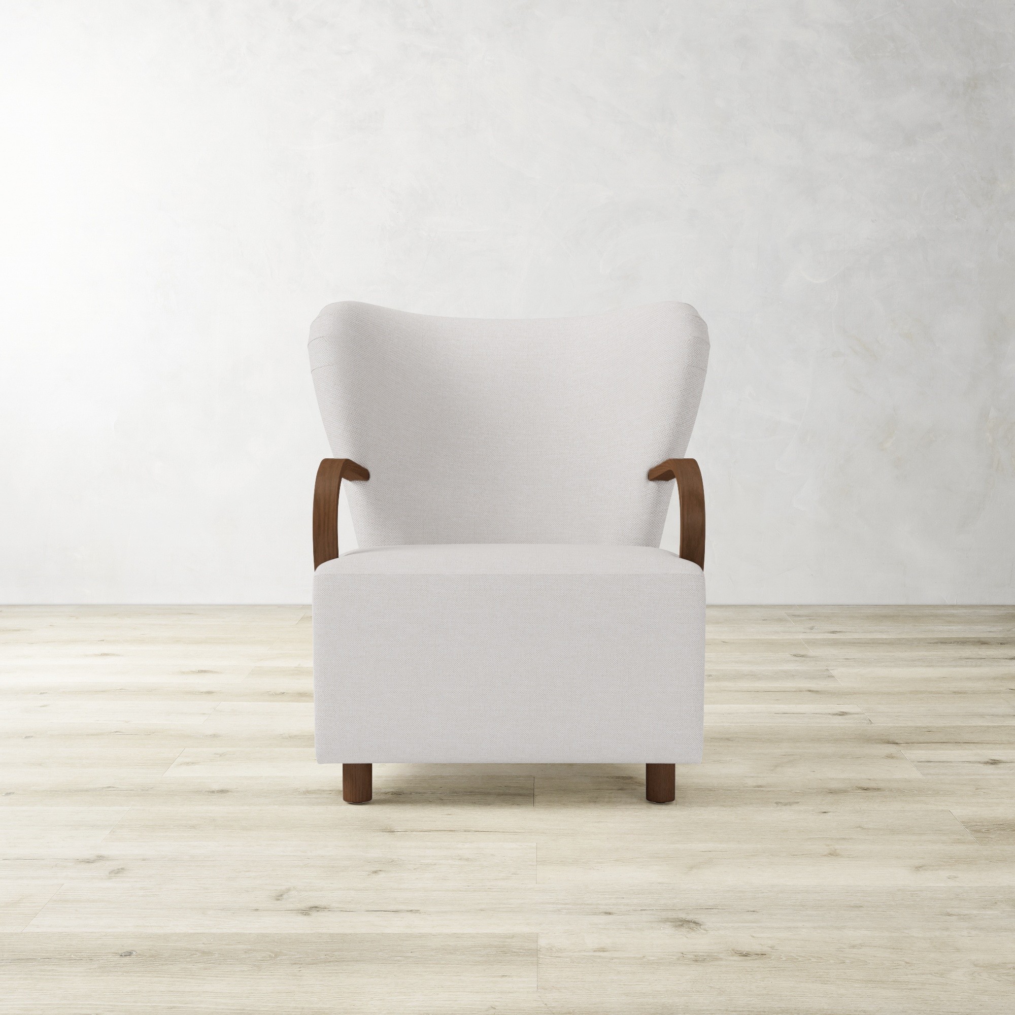 Corban Bentwood Upholstered Occasional Chair