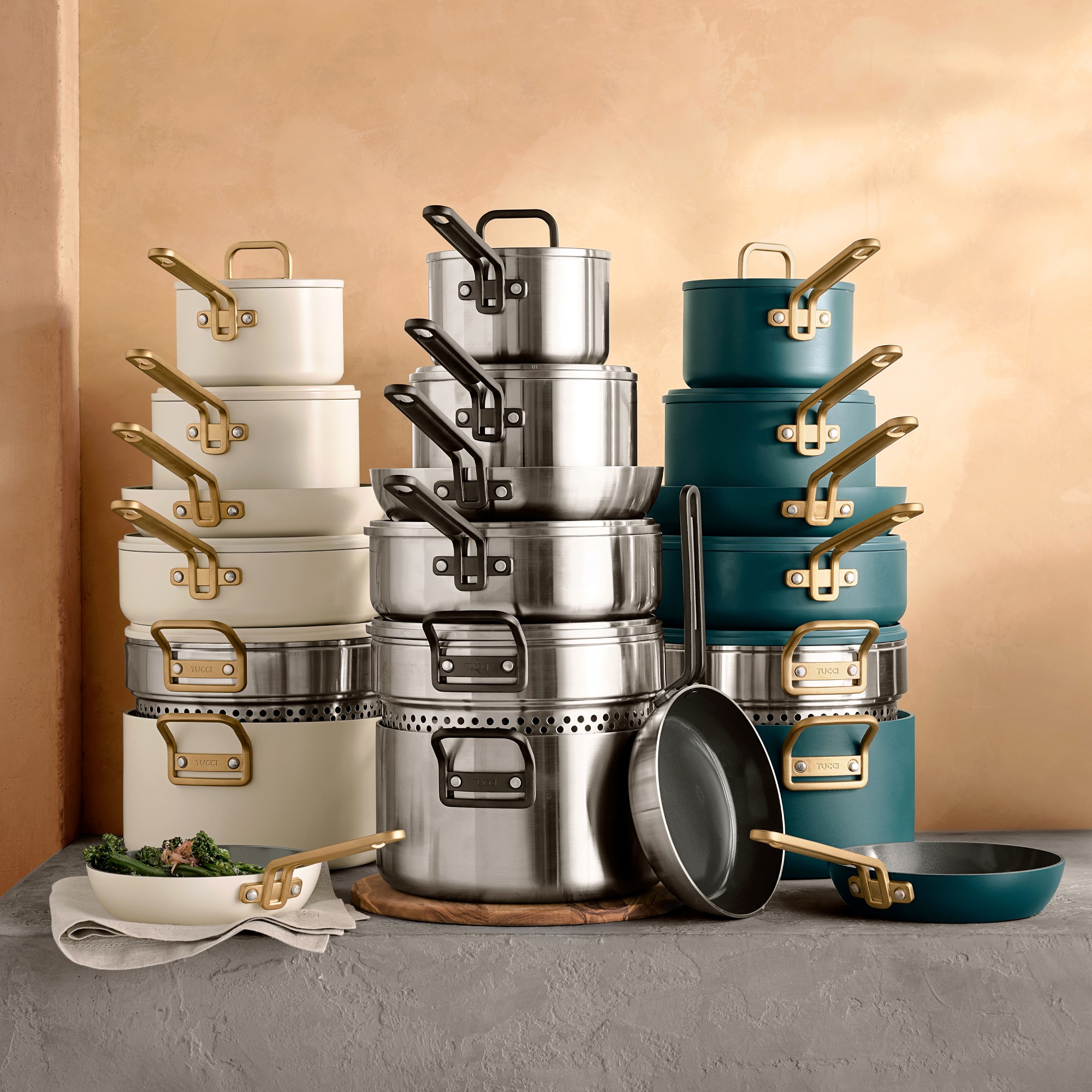 GreenPan™ Stanley Tucci™ Ceramic Nonstick 11-Piece Cookware Set