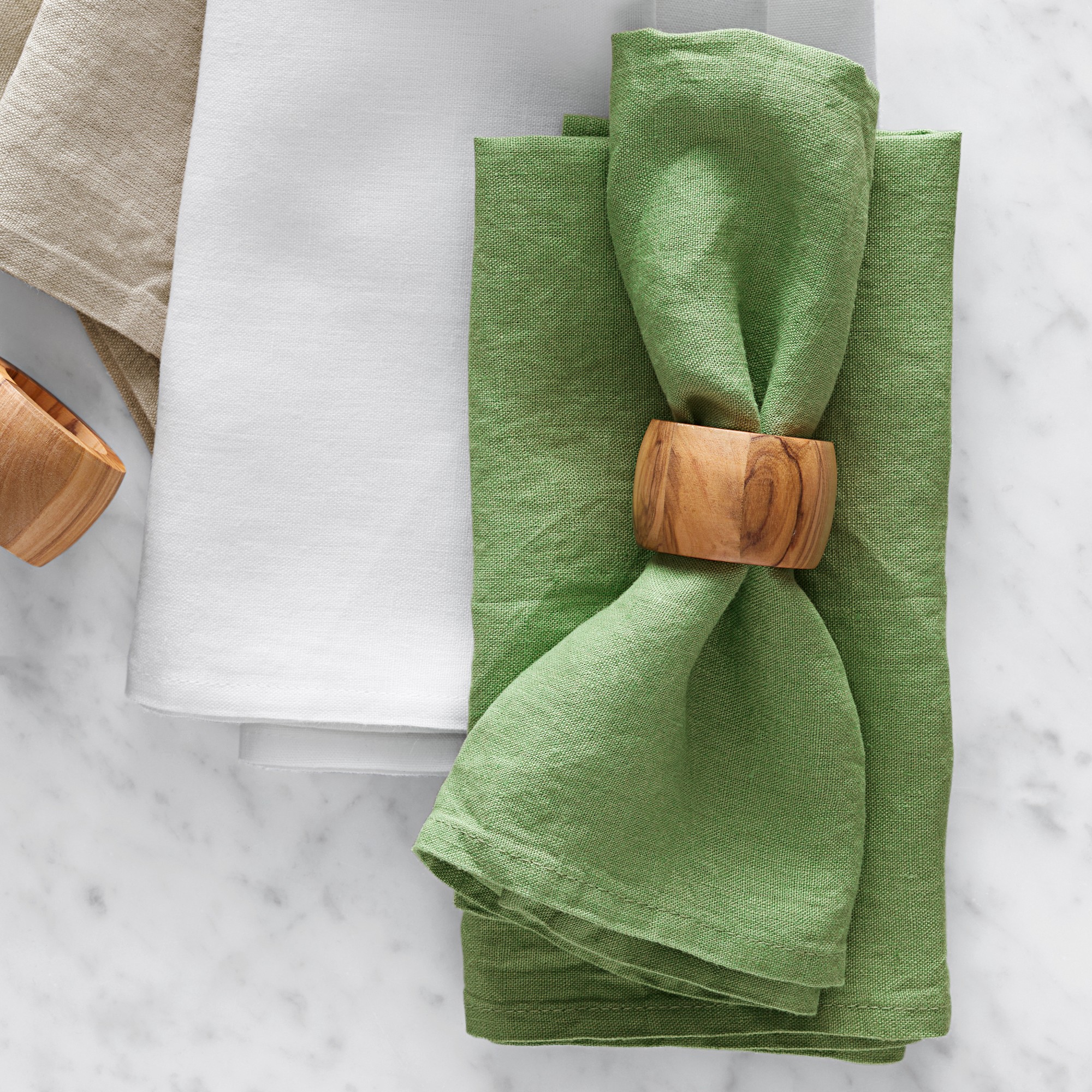 Italian Washed Linen Napkins, Set of 4