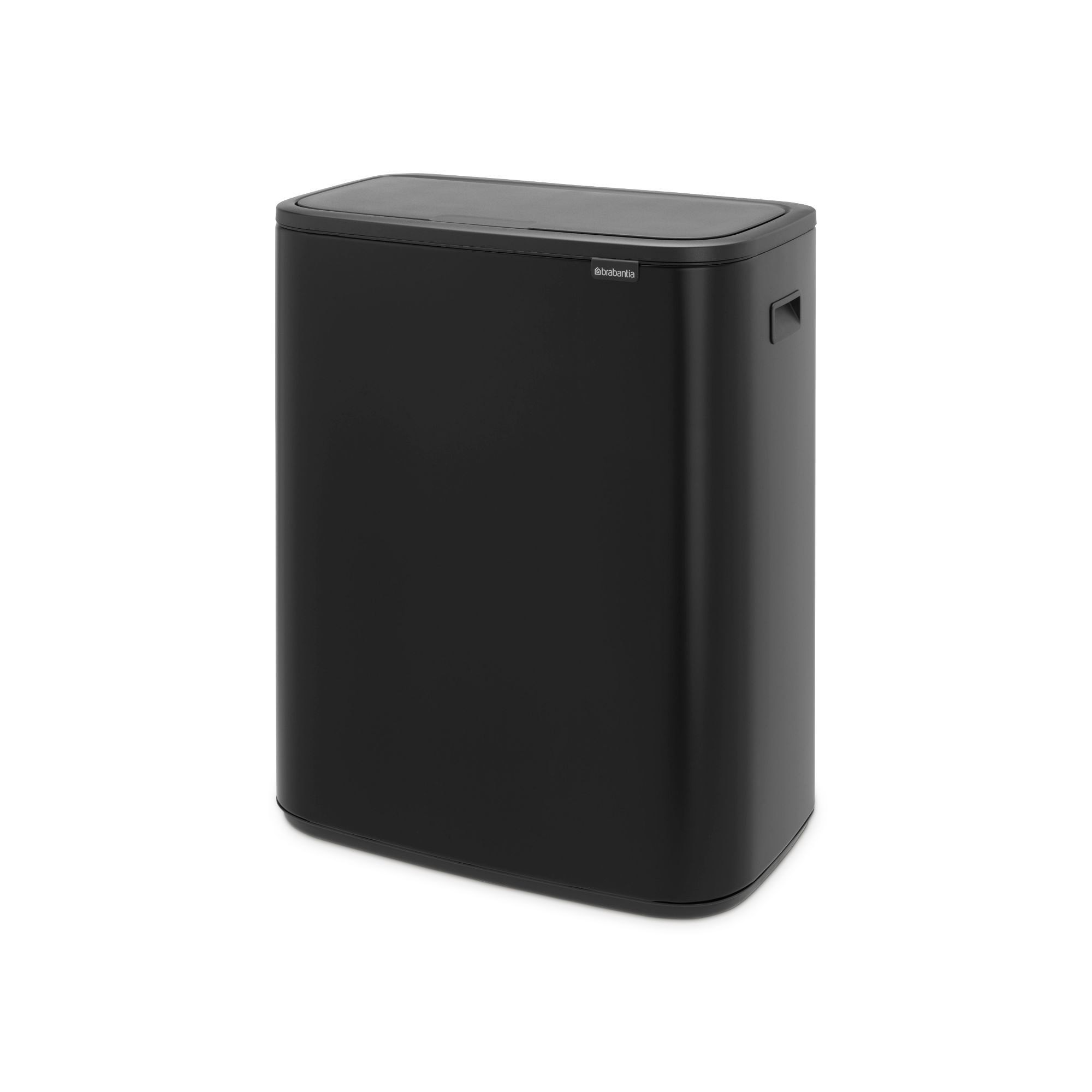 Brabantia Bo Touch Top Dual Compartment Recycling Trash Can, 2 x 8 Gallon