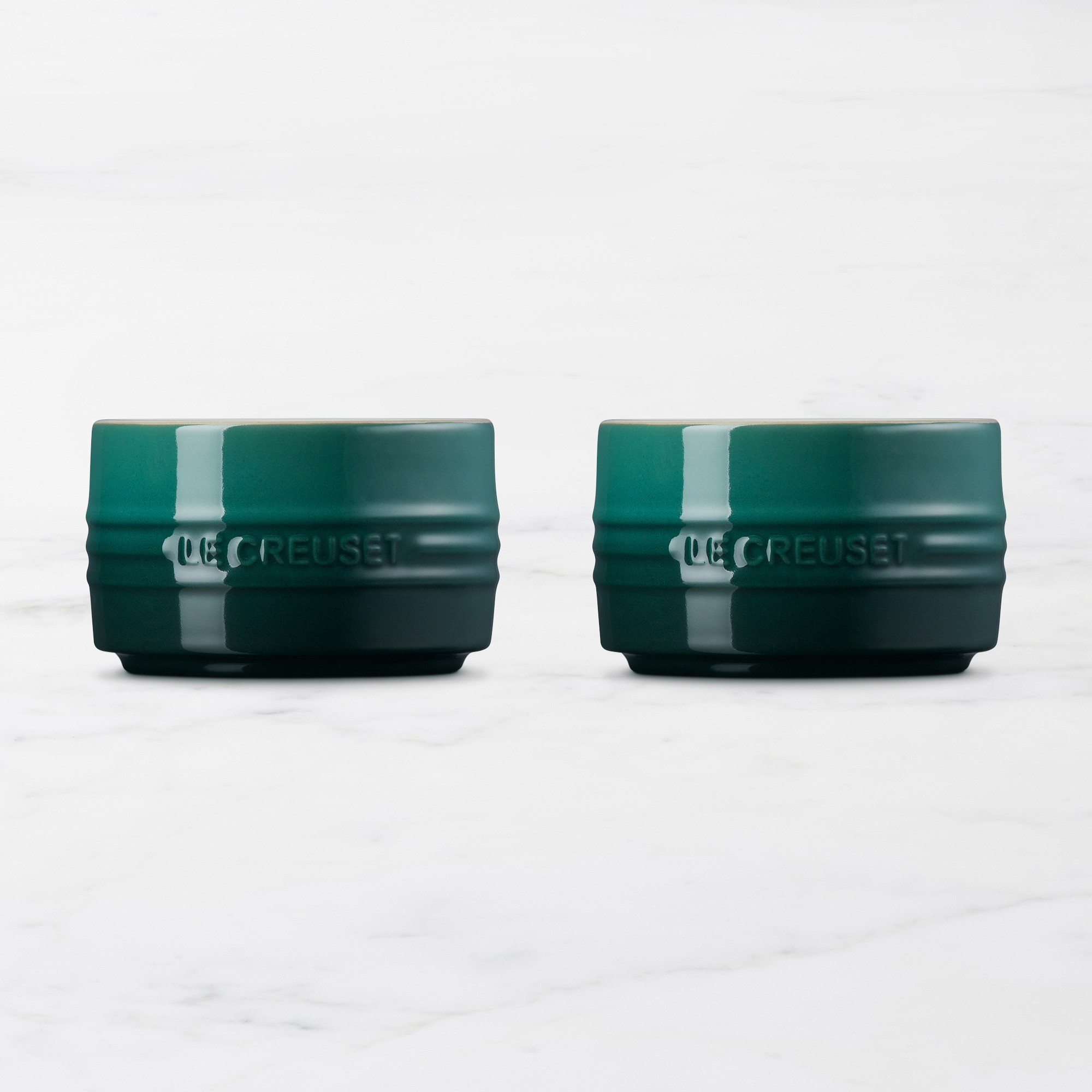Le Creuset Stoneware Round Straight Wall Ramekin, Set of 2