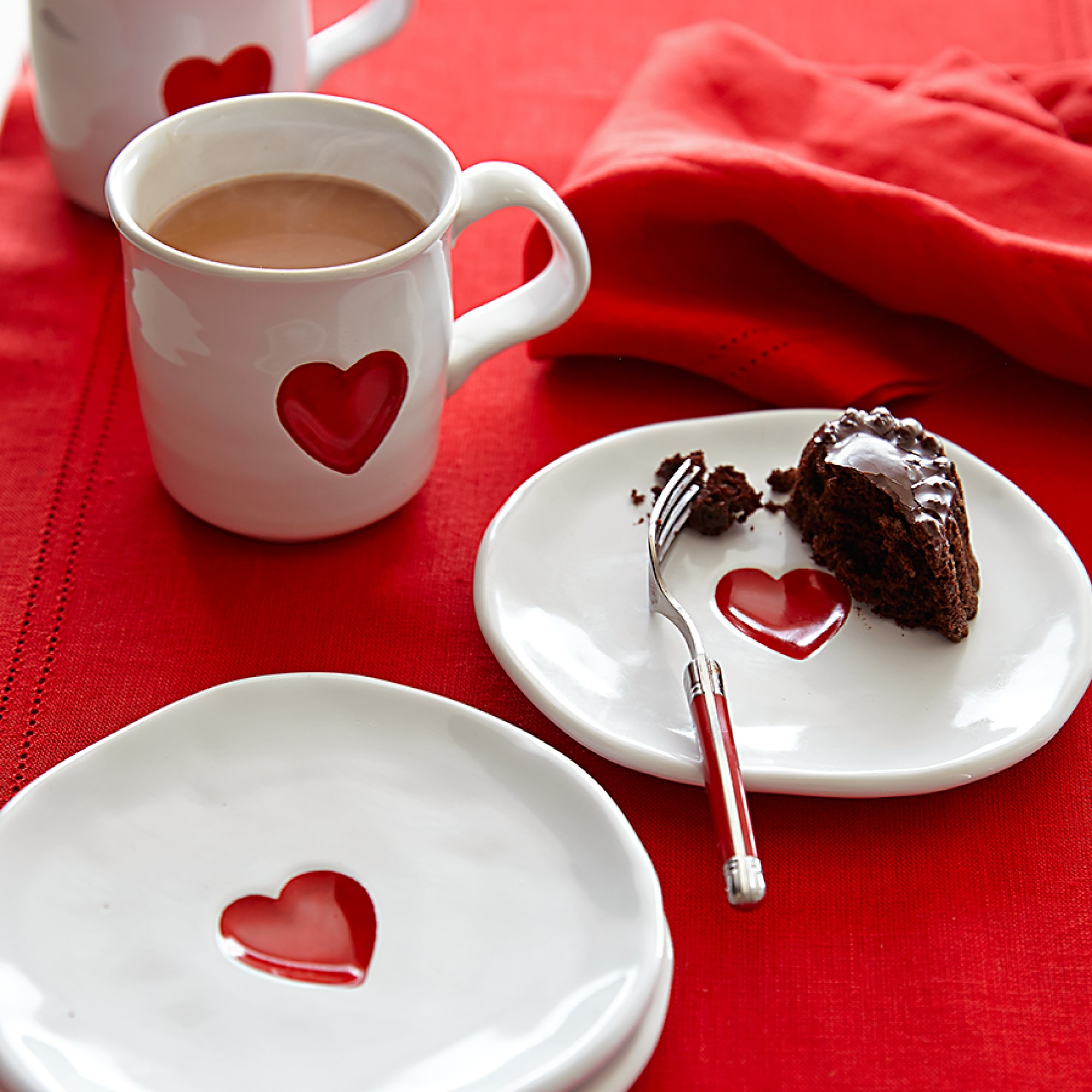 Heart Appetizer Plates