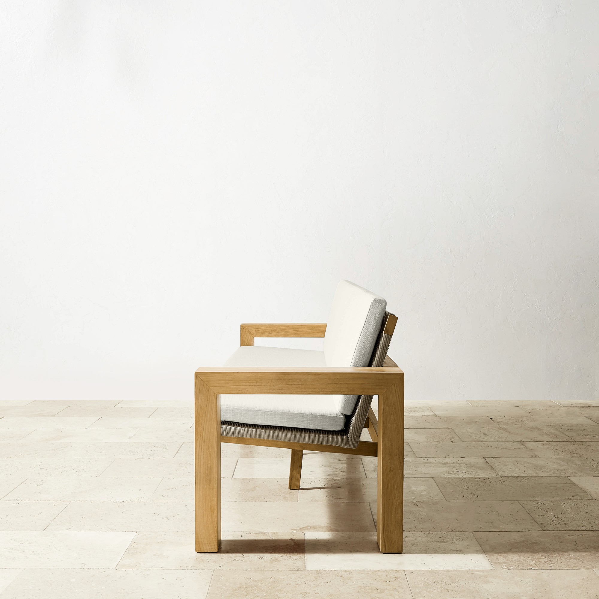 Larnaca Outdoor Teak x All-Weather Weave Sofa (68