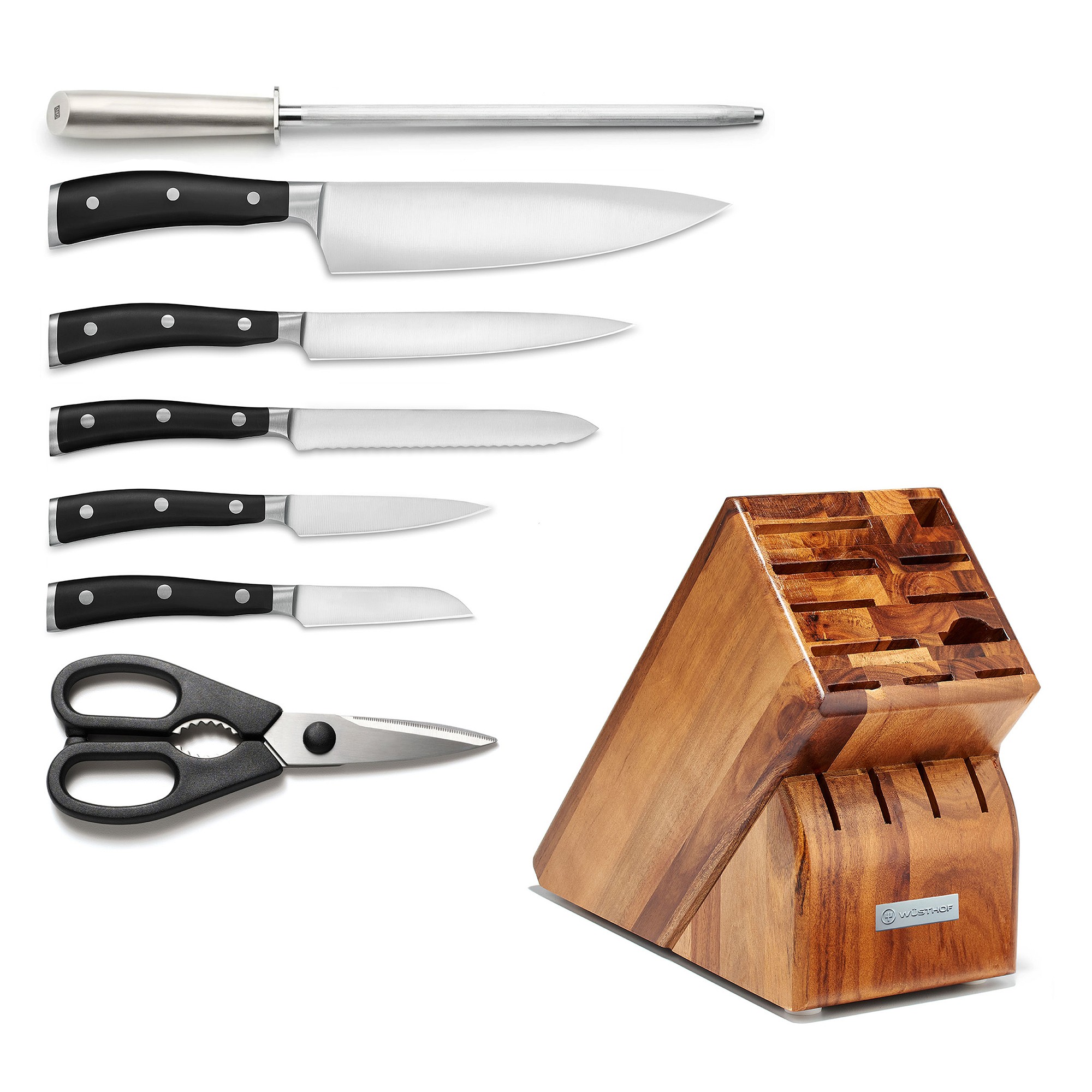 Wüsthof Classic Ikon Knife Block, Set of 8