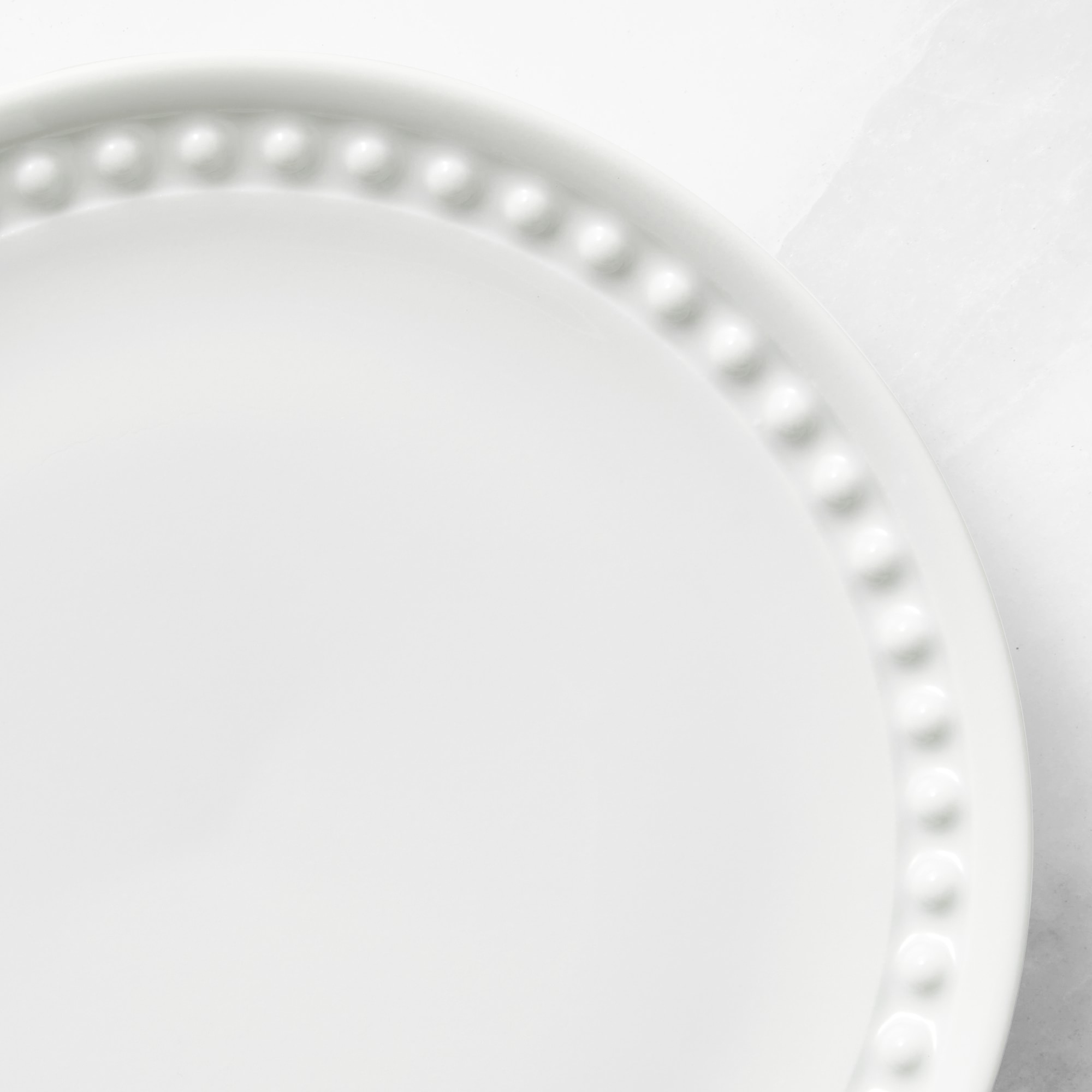 Pillivuyt Beaded Coupe Bread & Butter Plates, Set of 4