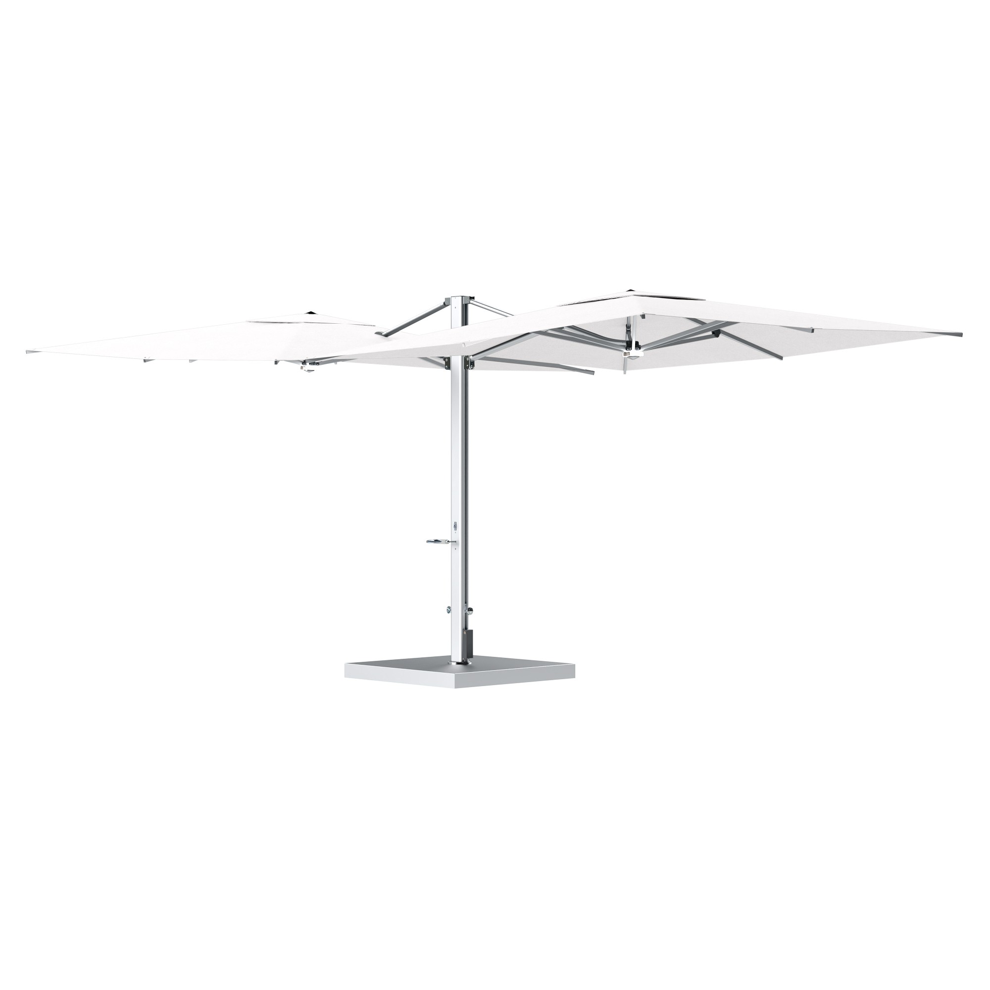 10' Sqaure Performance Dual Cantilever Umbrella