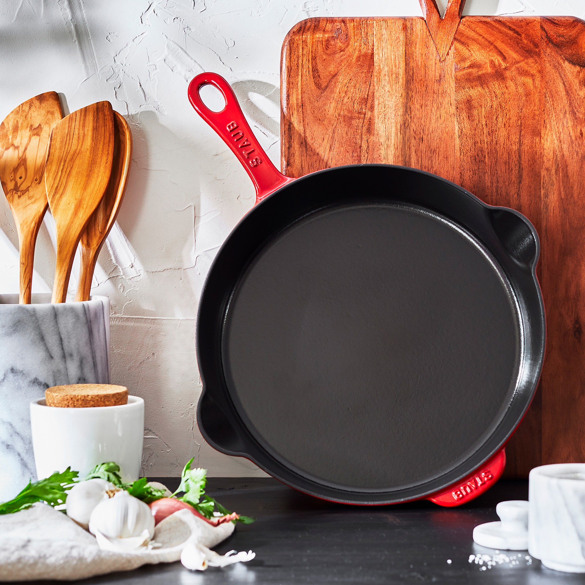 Staub Enameled Cast Iron Traditional Deep Skillet
