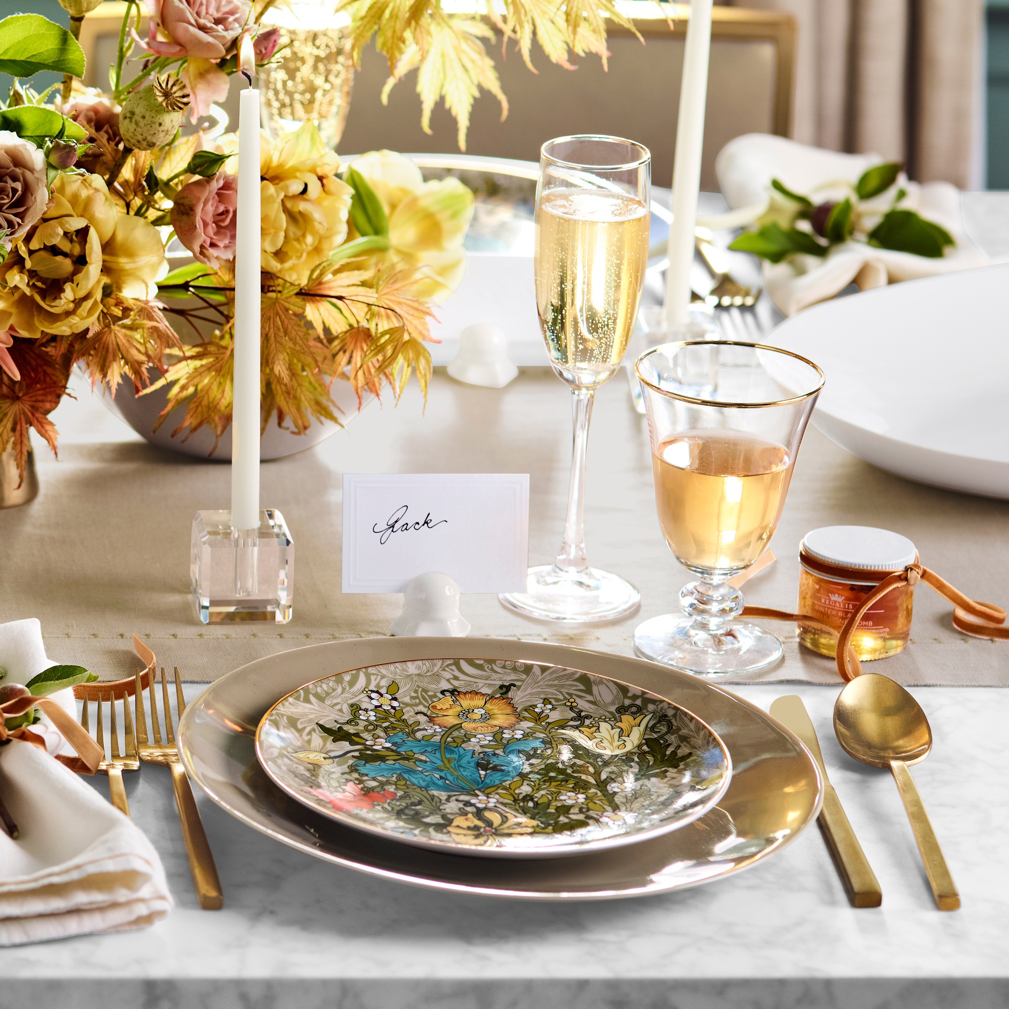 Morris & Co. x Williams Sonoma Cotswold Mixed Salad Plates, Set of 4