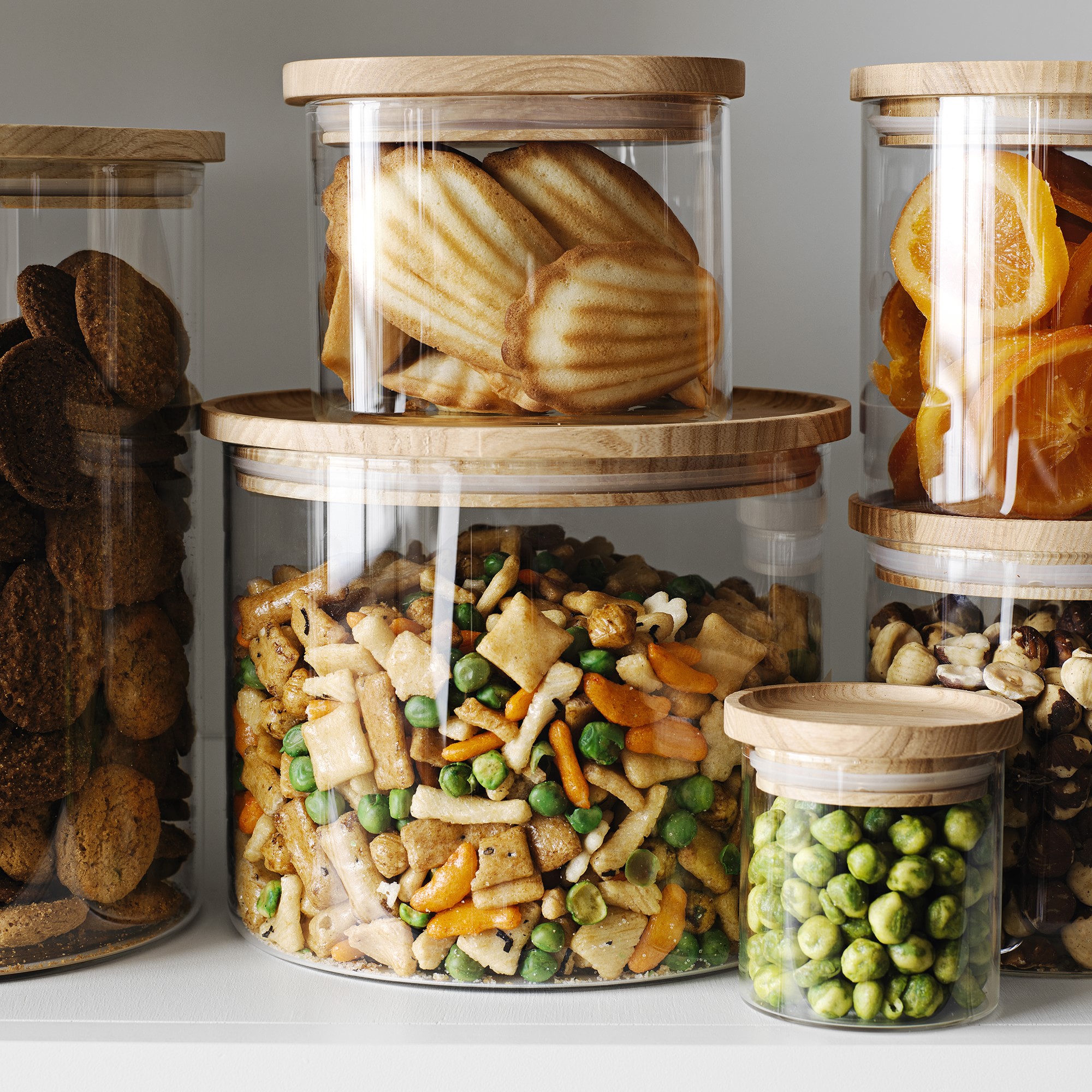 Hold Everything Stackable Glass Canister