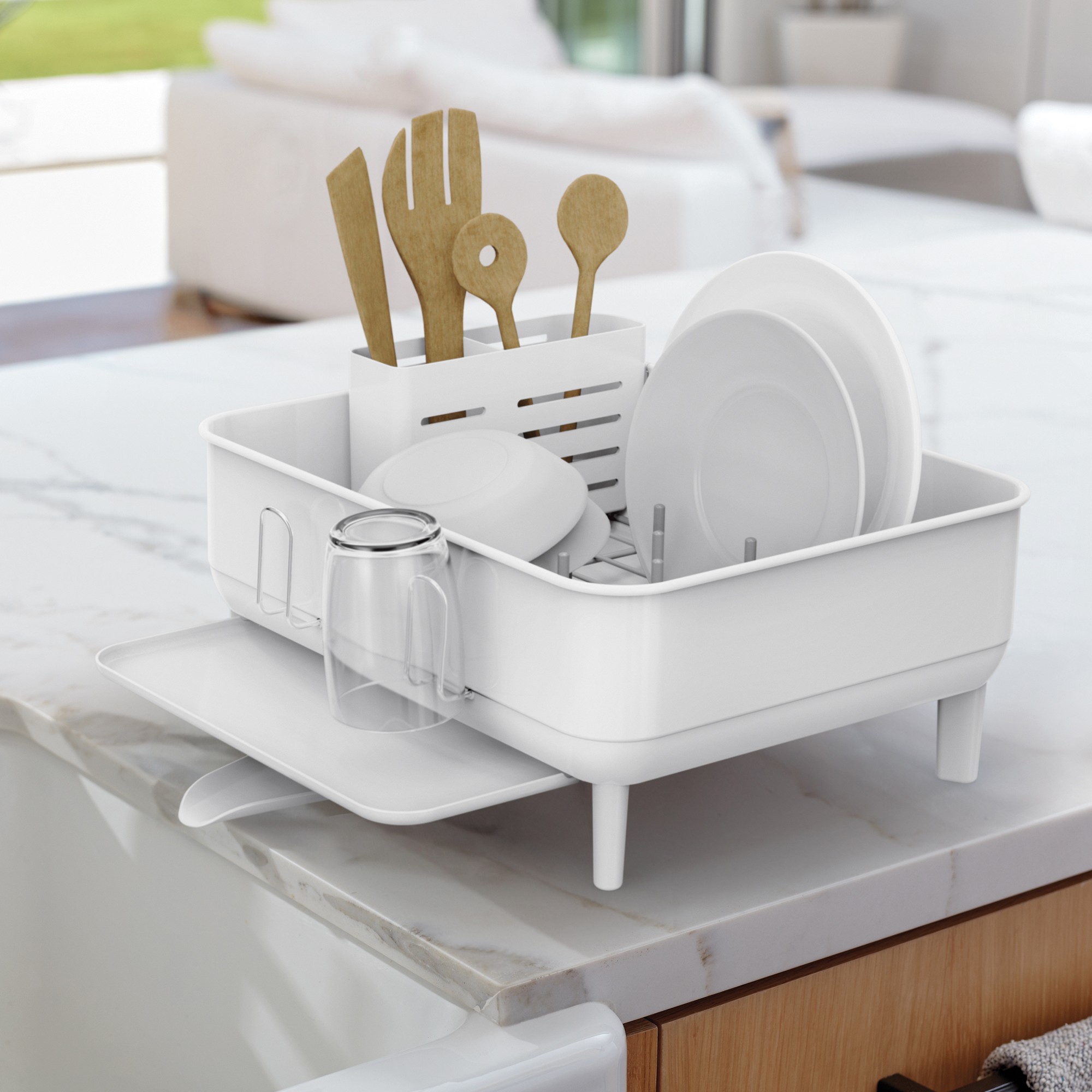 simplehuman™ Compact Kitchen Steel Frame Dishrack