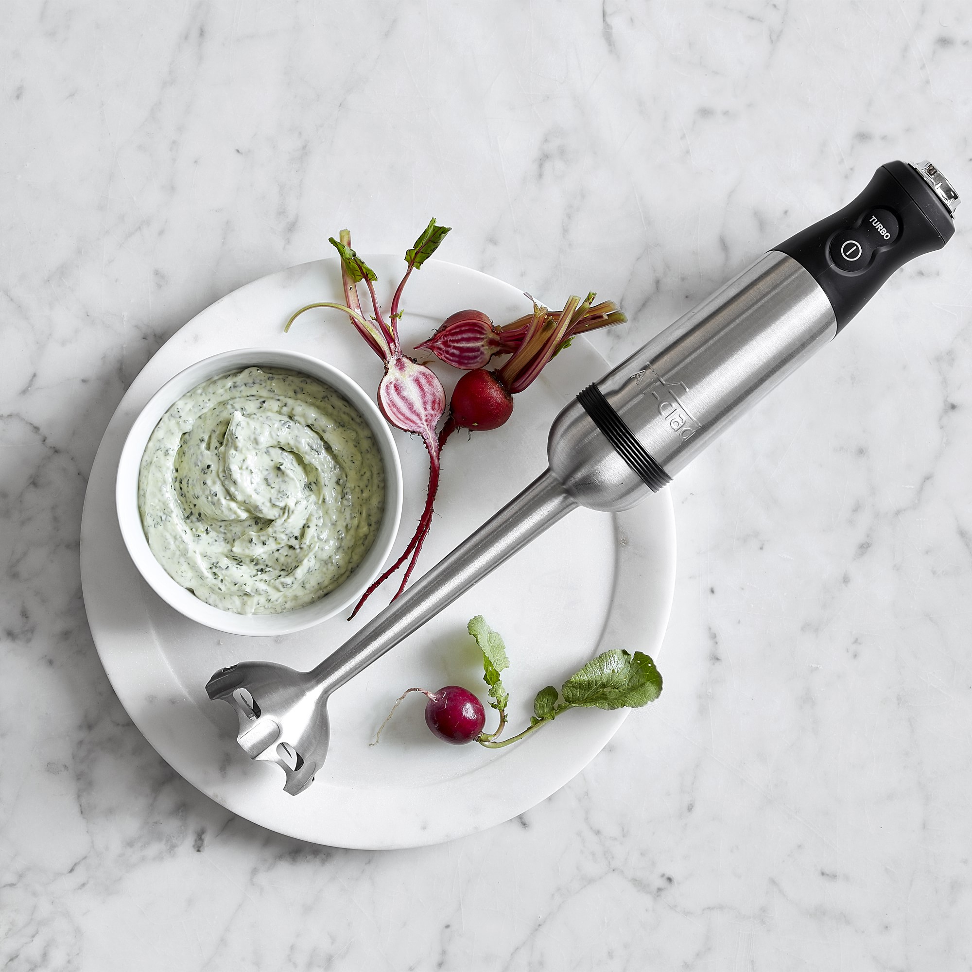 All-Clad D5® Stainless-Steel Stock Pot with Immersion Blender, 8-Qt.