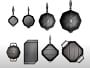 FINEX Seasoned Cast Iron Skillet Fry Pan with Lid