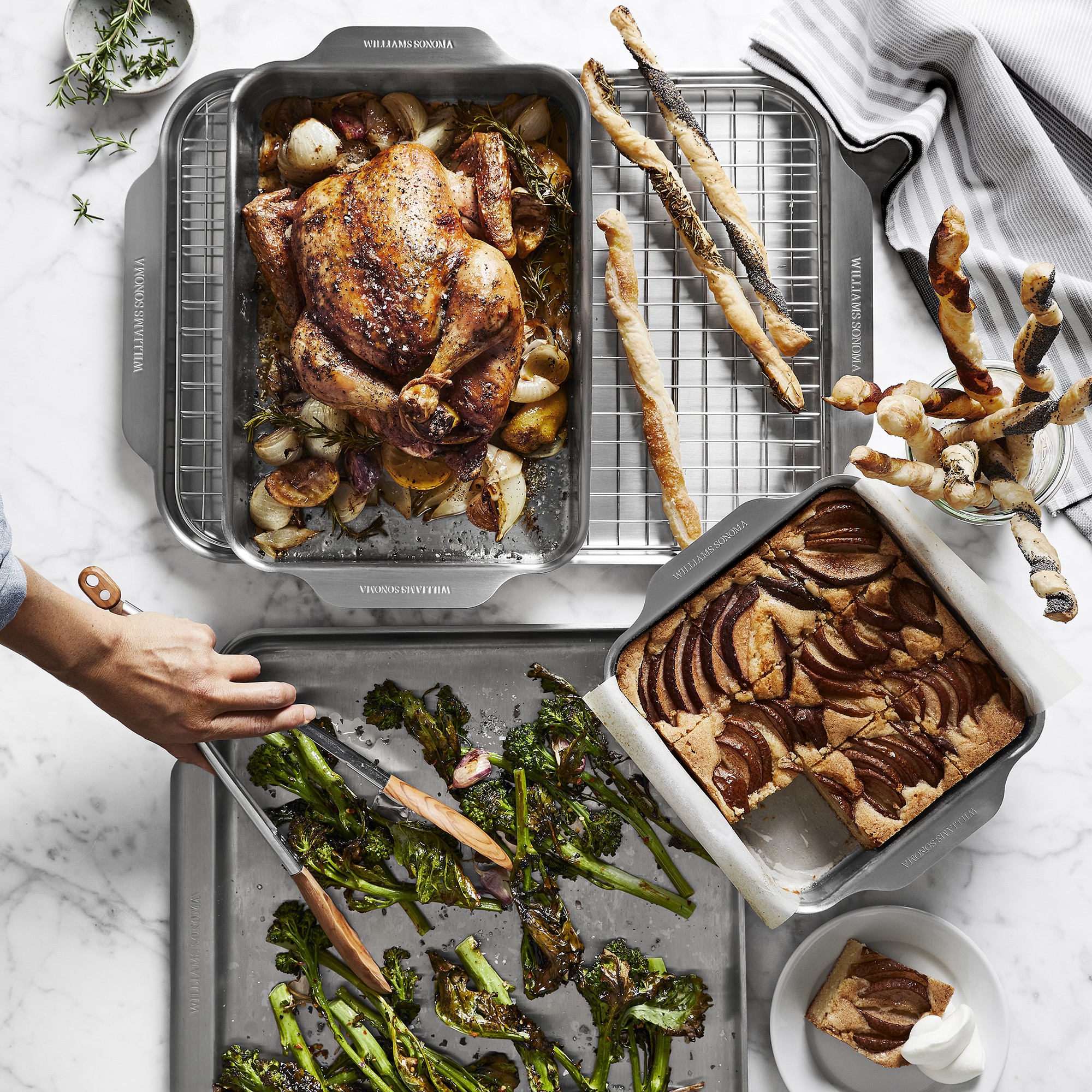 Williams Sonoma Signature Thermo-Clad™ Stainless-Steel Ovenware Baking Pan, 8
