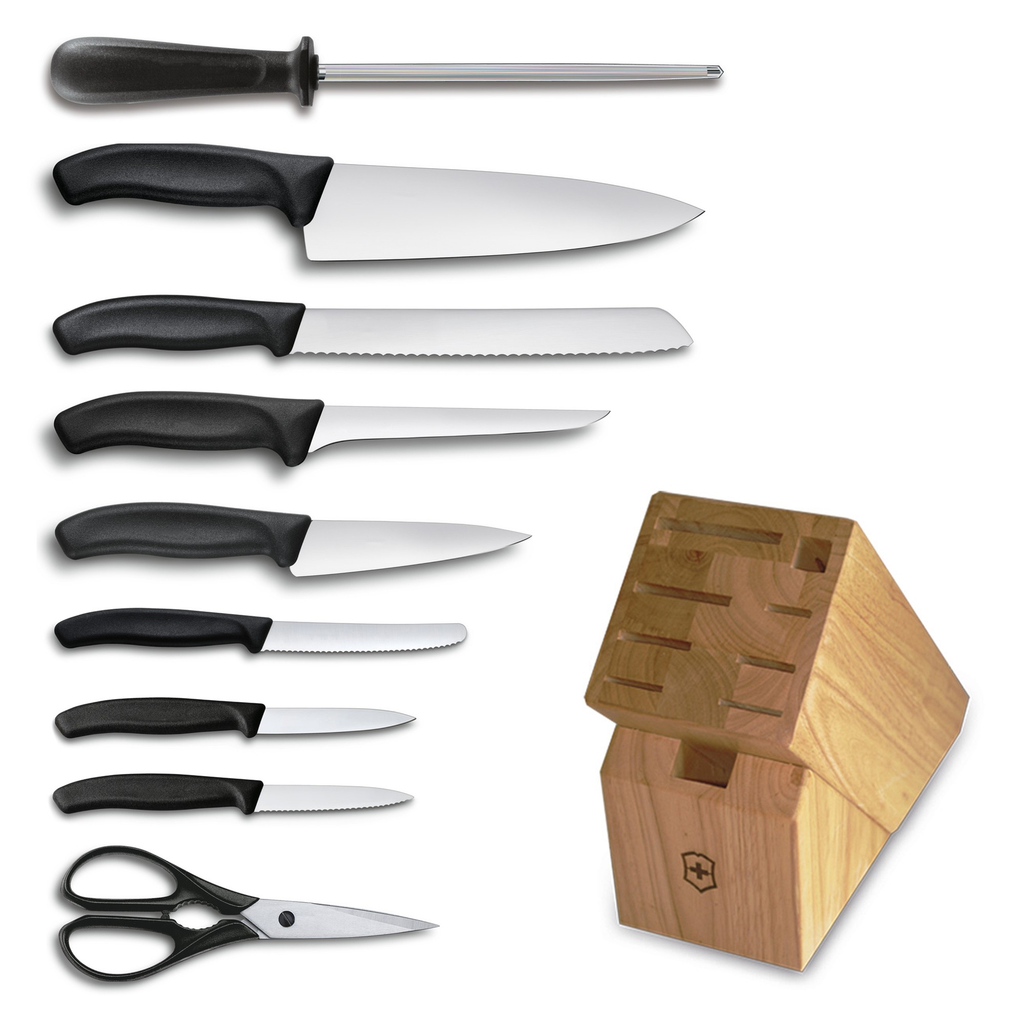 Victorinox Swiss Classic Knife Block, Set of 10