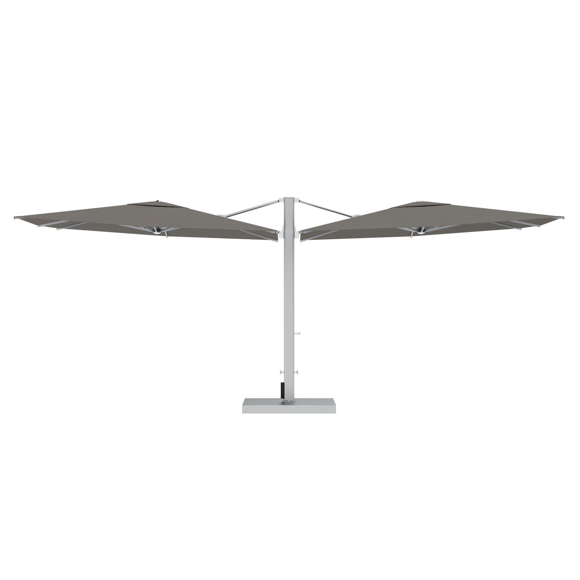 10' Sqaure Performance Dual Cantilever Umbrella