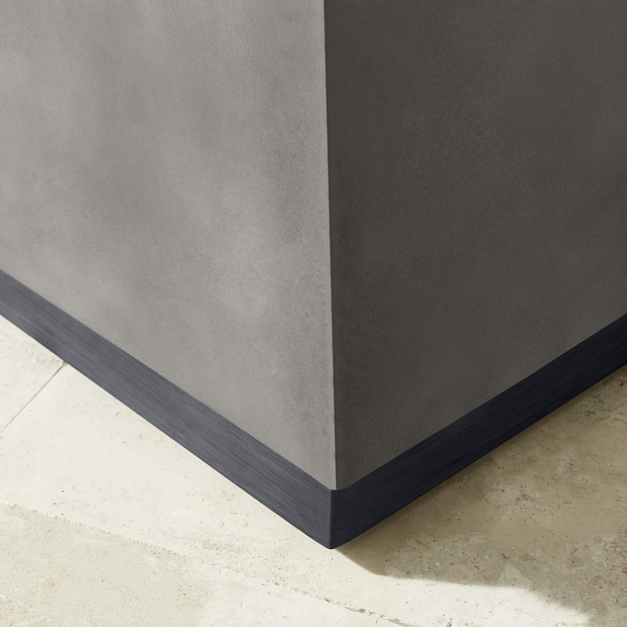 Lucca Concrete Outdoor Rectangle Coffee Table (56